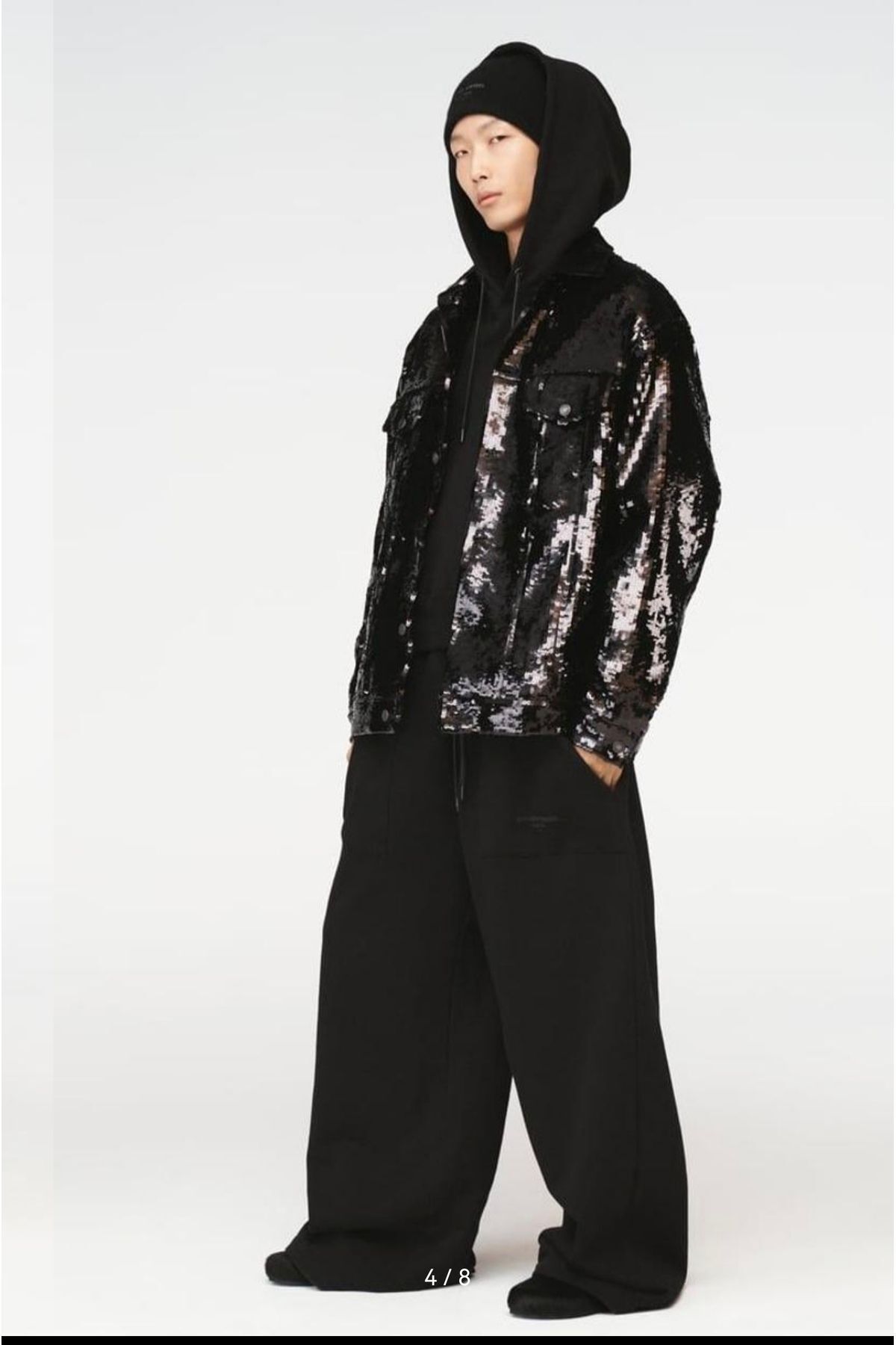 Butik ALLBUCKS ZR ZA RA X Steven Meisel Unisex Payetli Ceket Mont Abzr0091