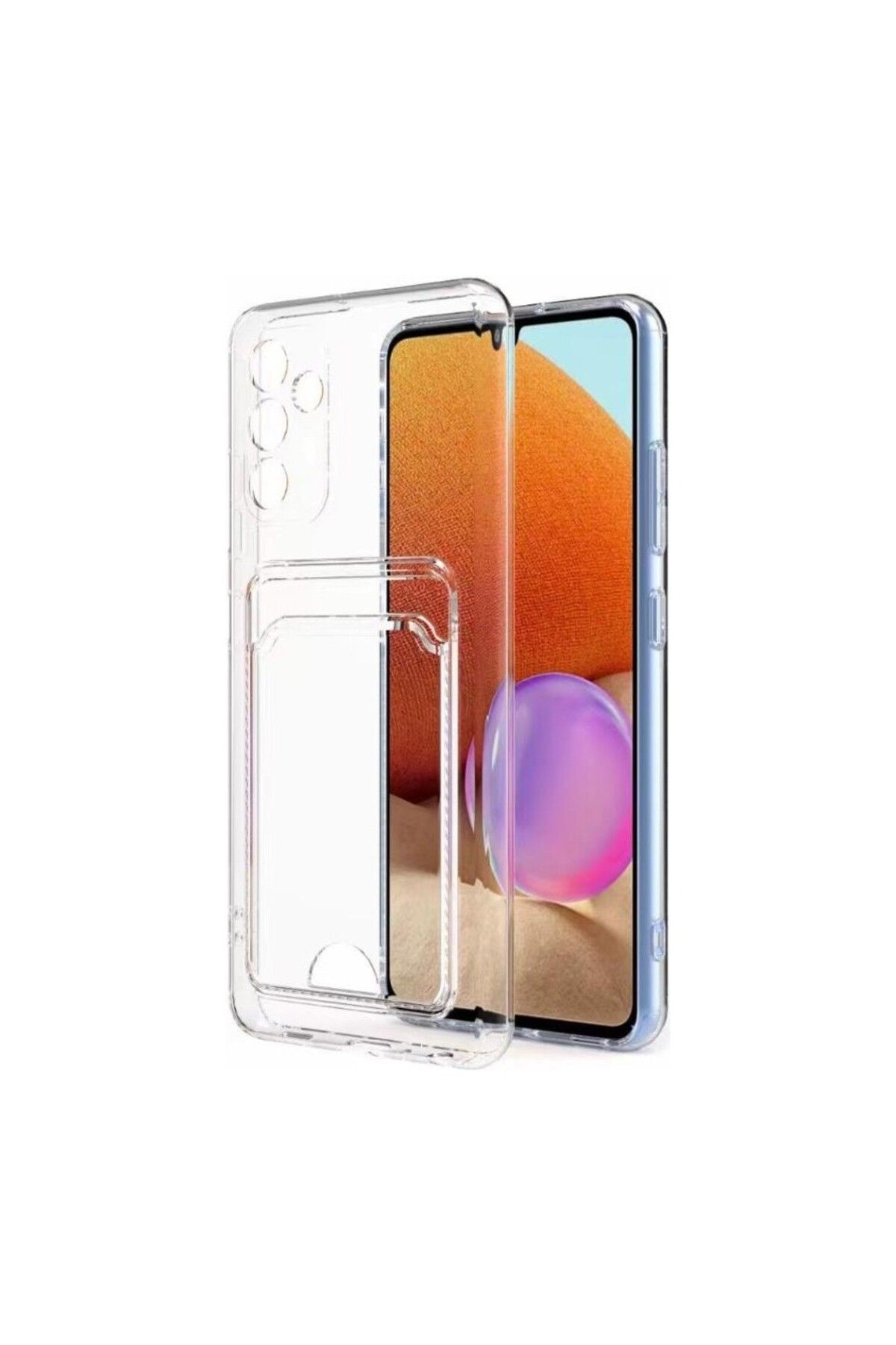 Di Aksesuar Samsung Galaxy A54 Kartlıklı Şeffaf