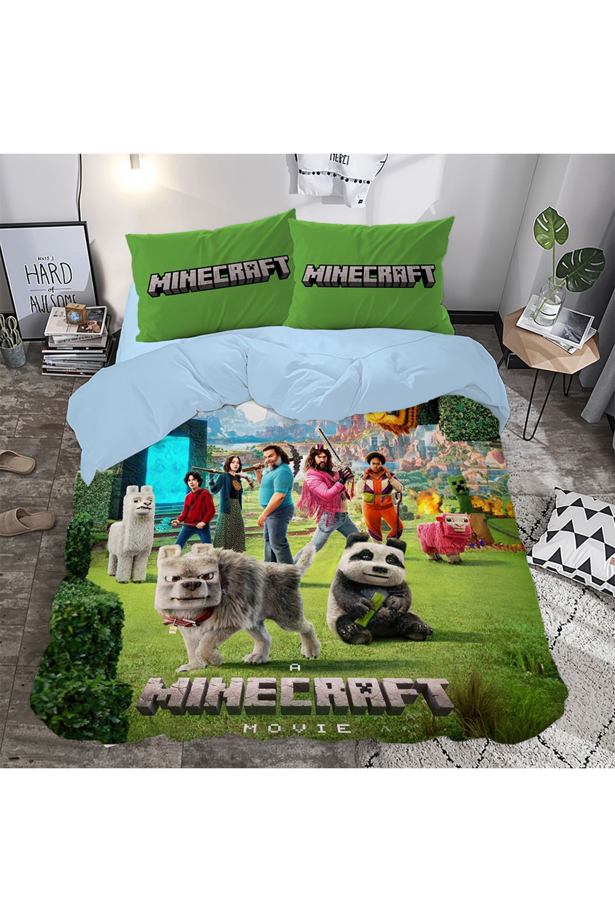 hediyechy GİFT DUVET COVER 3d Baskılı Çift Kişilik Nevresim Takımı
