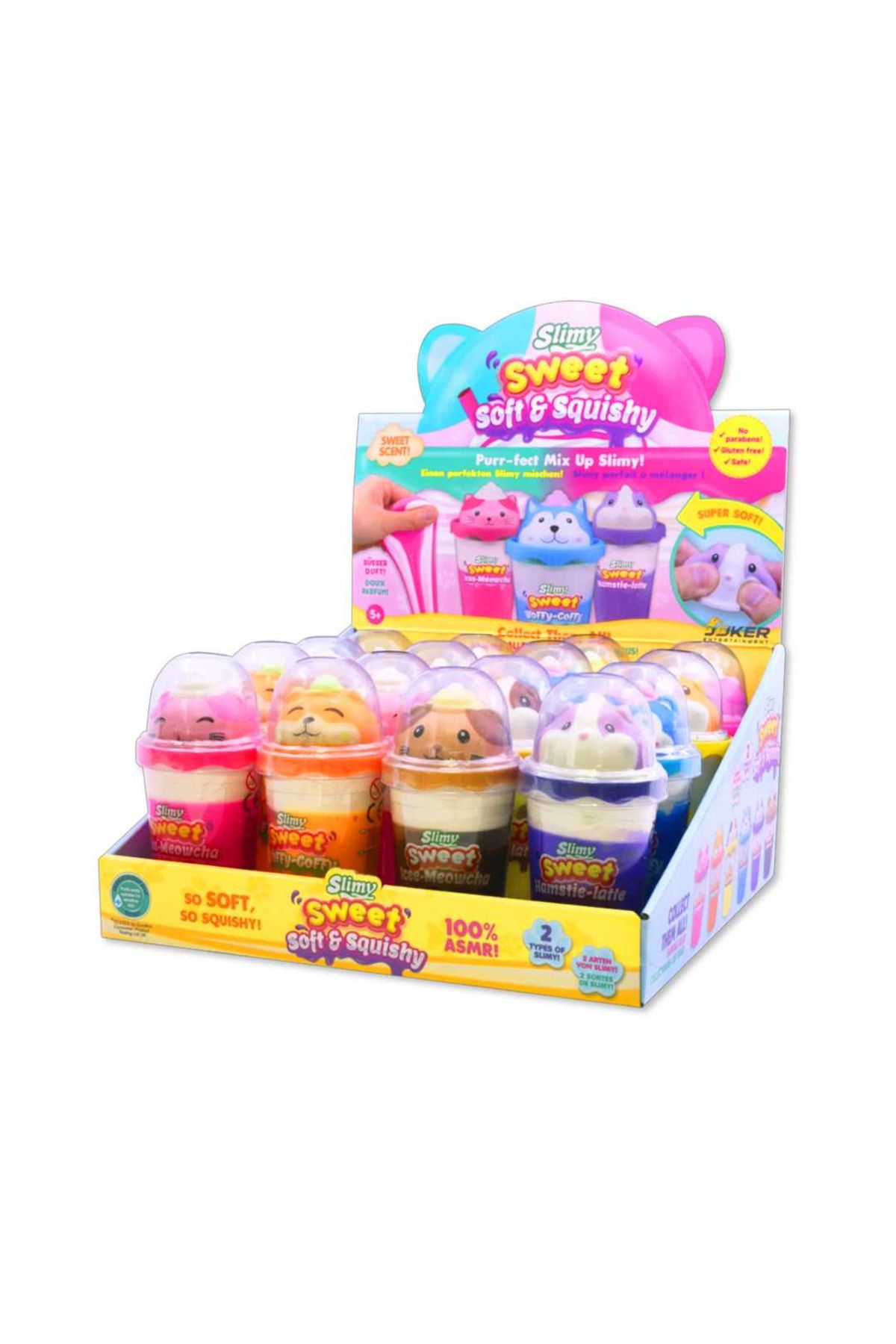 Slimy SWEET SOFT SQUİSHY 6 ASORTİ 16 LI PAKET 5+
