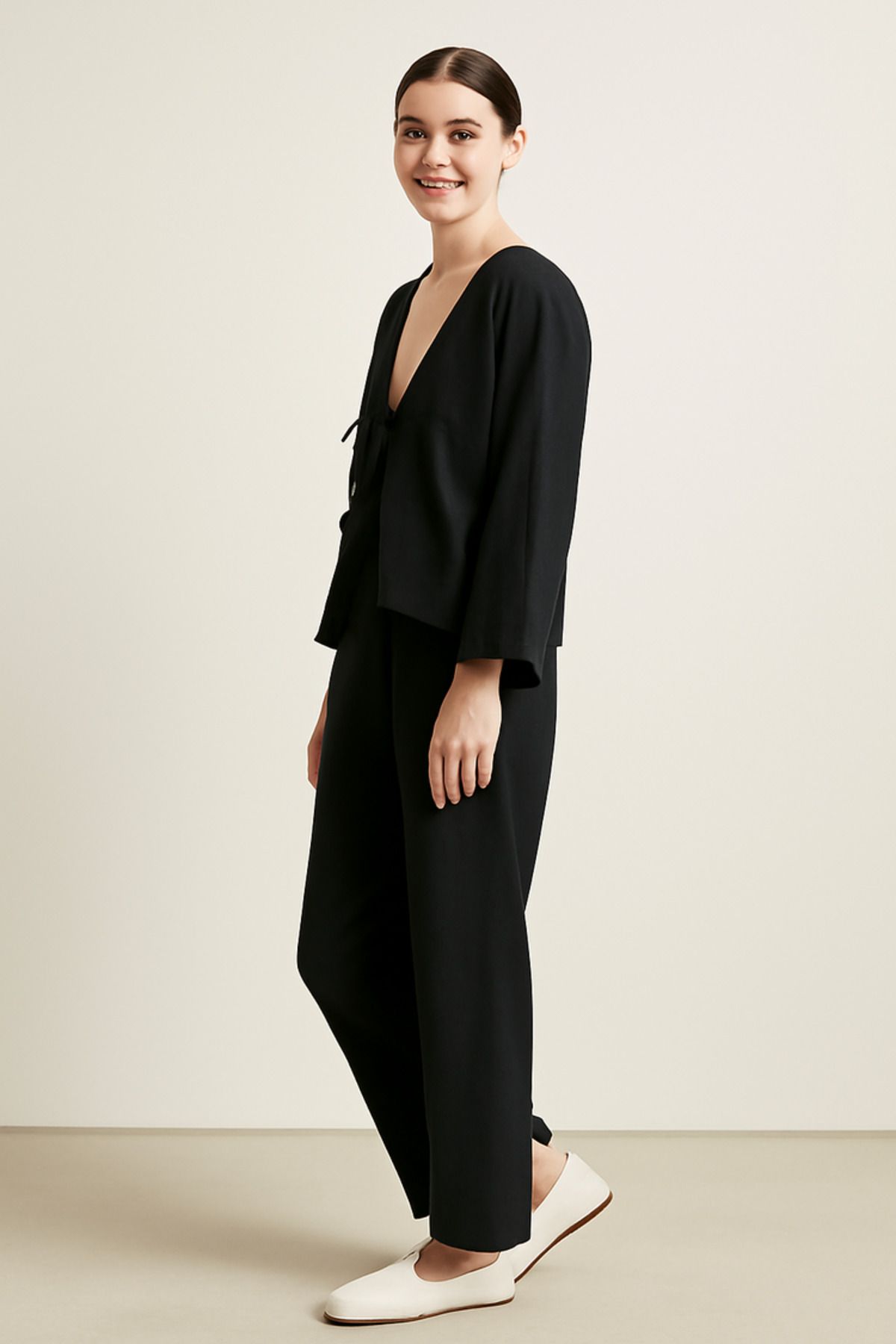 MAFE FASHION BAĞCIKLI TAKIM SİYAH