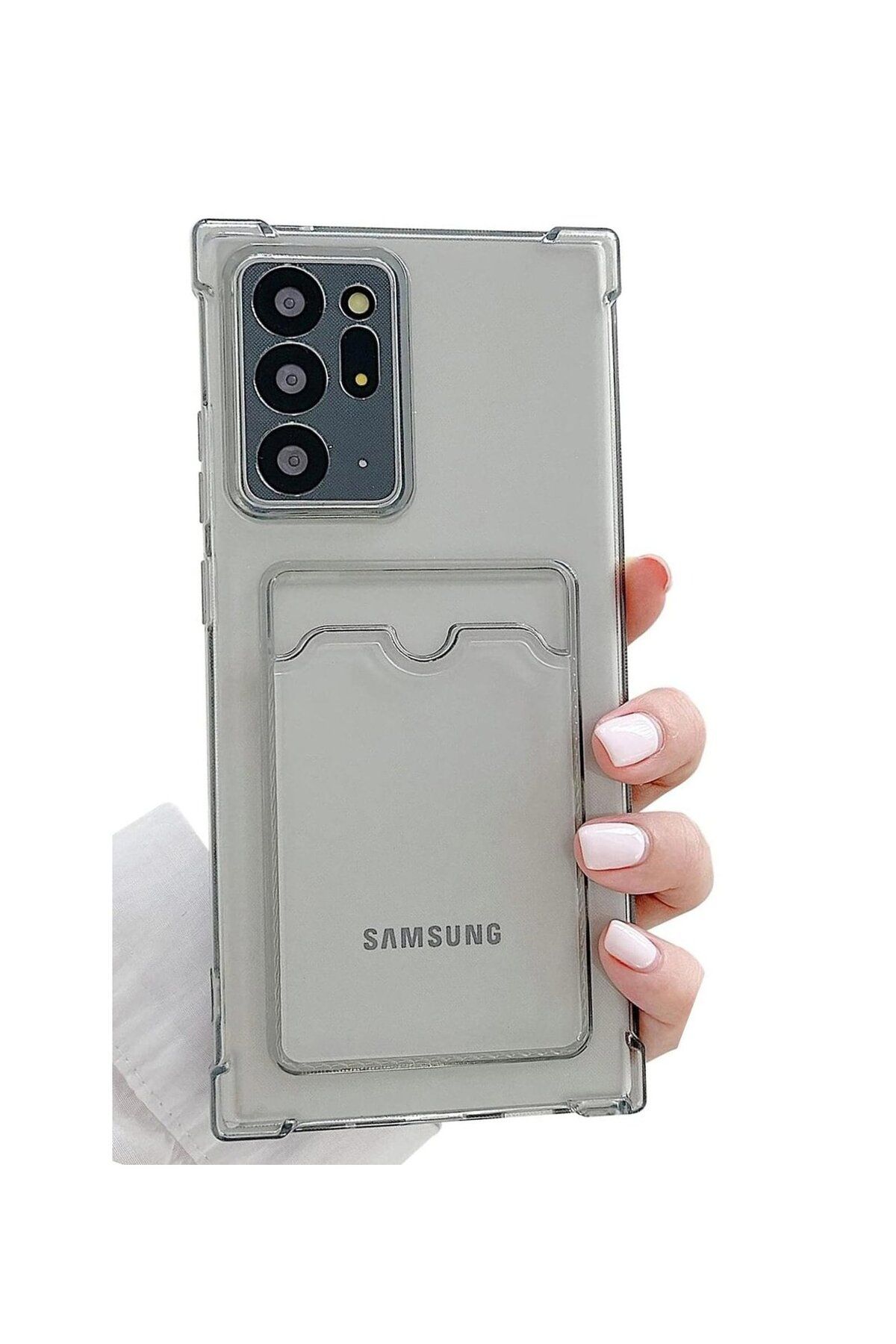 Di Aksesuar Samsung Galaxy Note 20 Ultra Kartlıklı Şeffaf