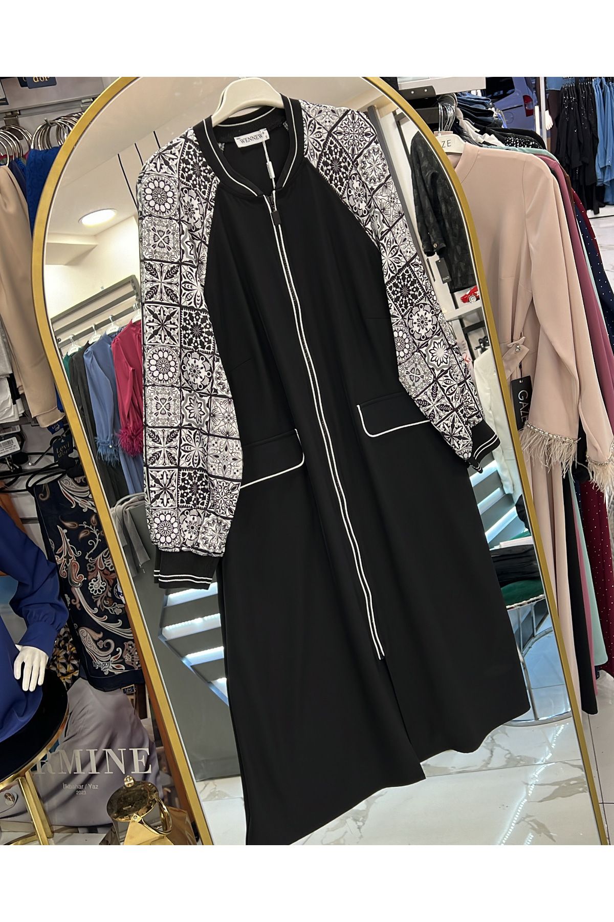 wennew Prive Büyük beden Anne Kap Model