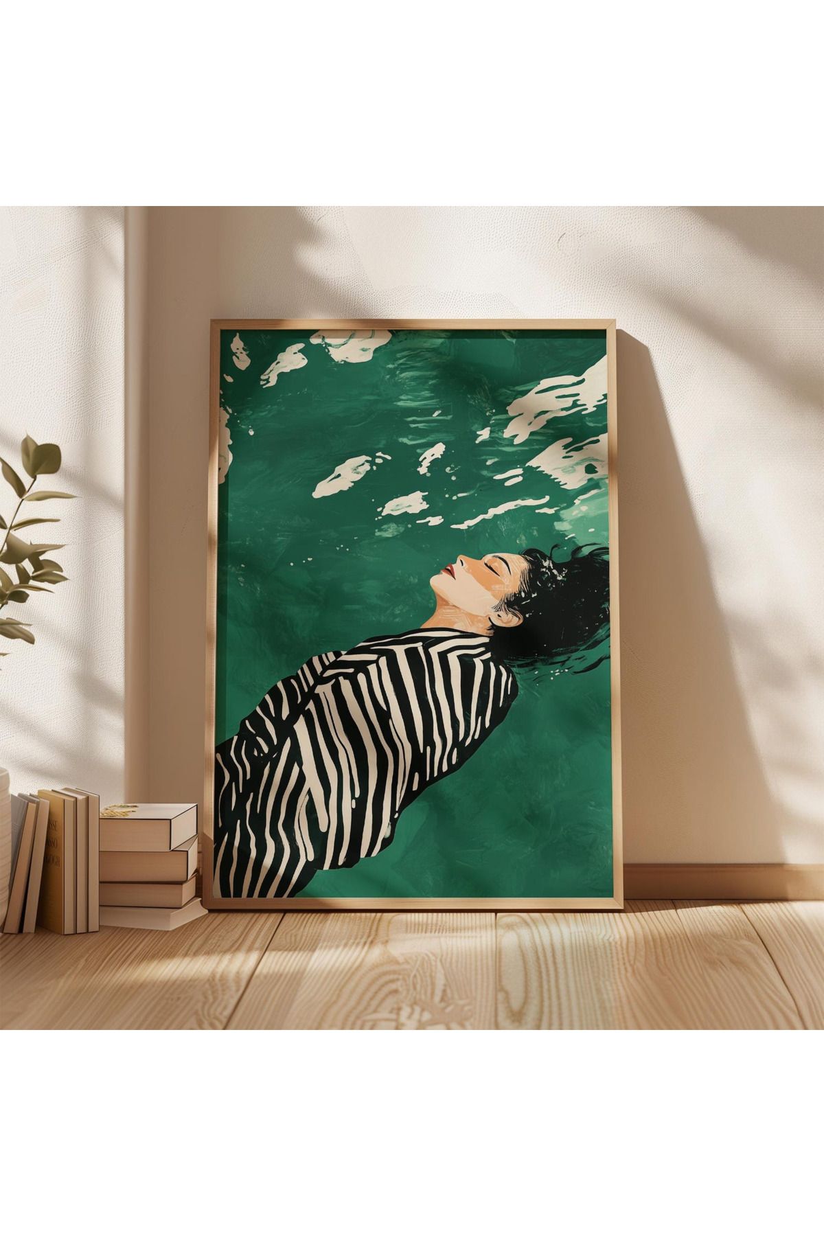 woodhomeworks tek parça salon ofis dekor tablo