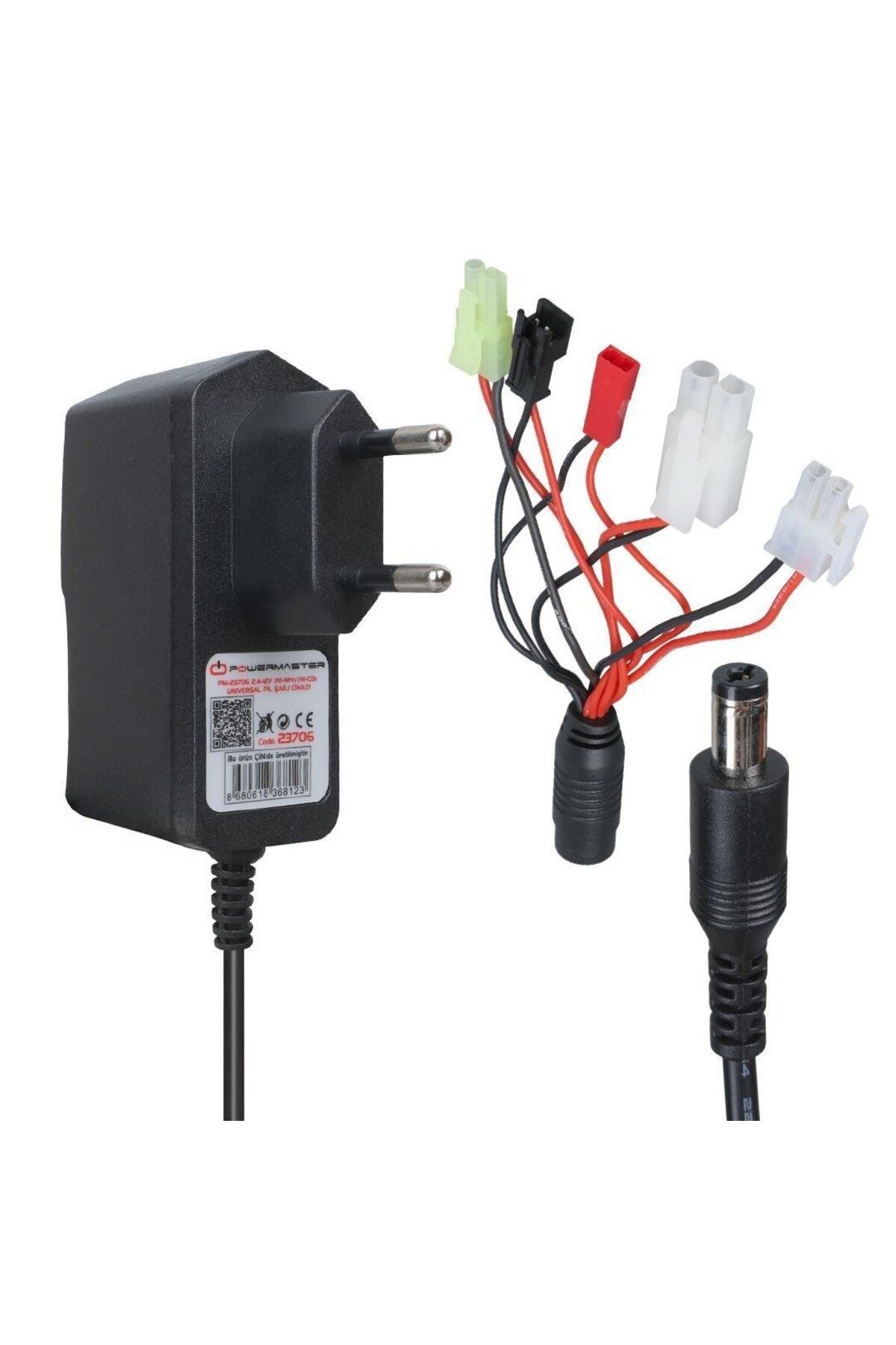 Powermaster PM-23706 2.4-12Volt (NI-MH)/(NI-CD) Universal Oyuncak Pil Şarj Cihazı