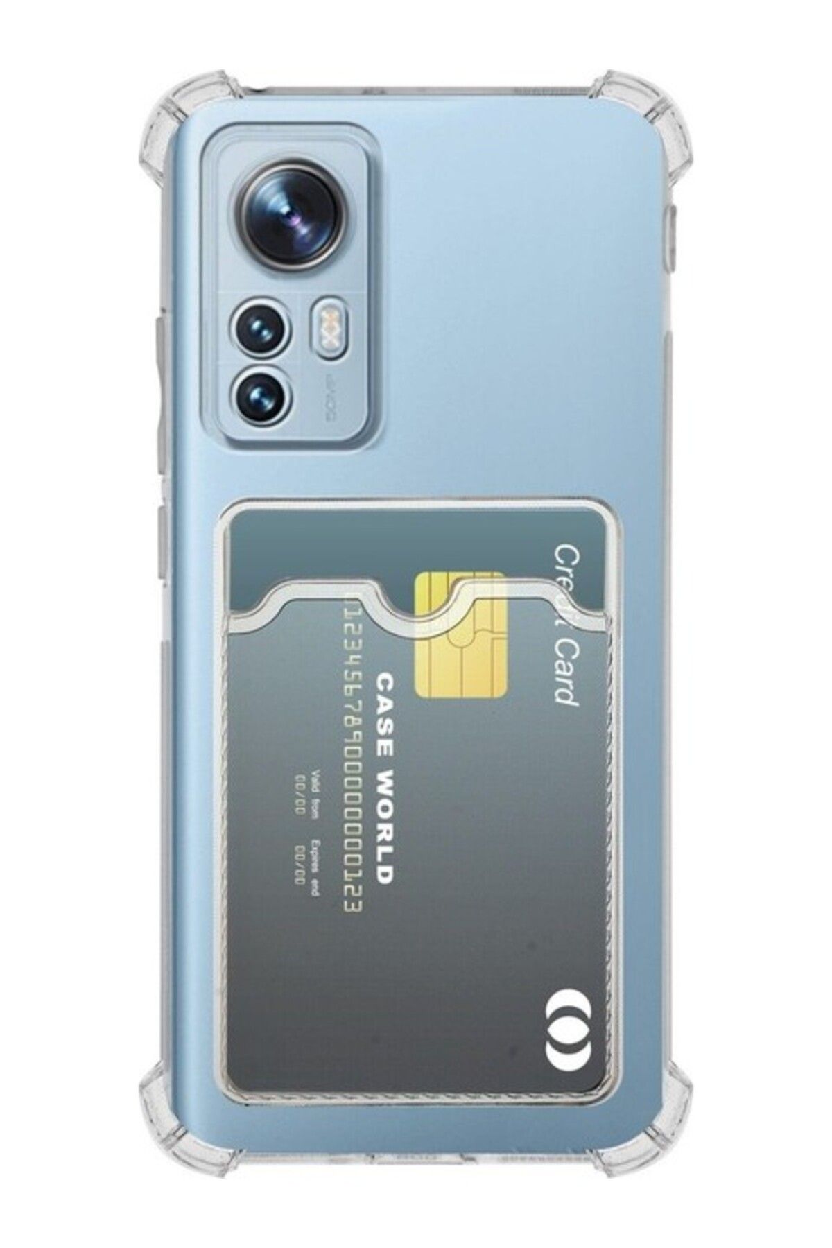 Di Aksesuar Xiaomi Mi 12 Lite Kartlıklı Şeffaf