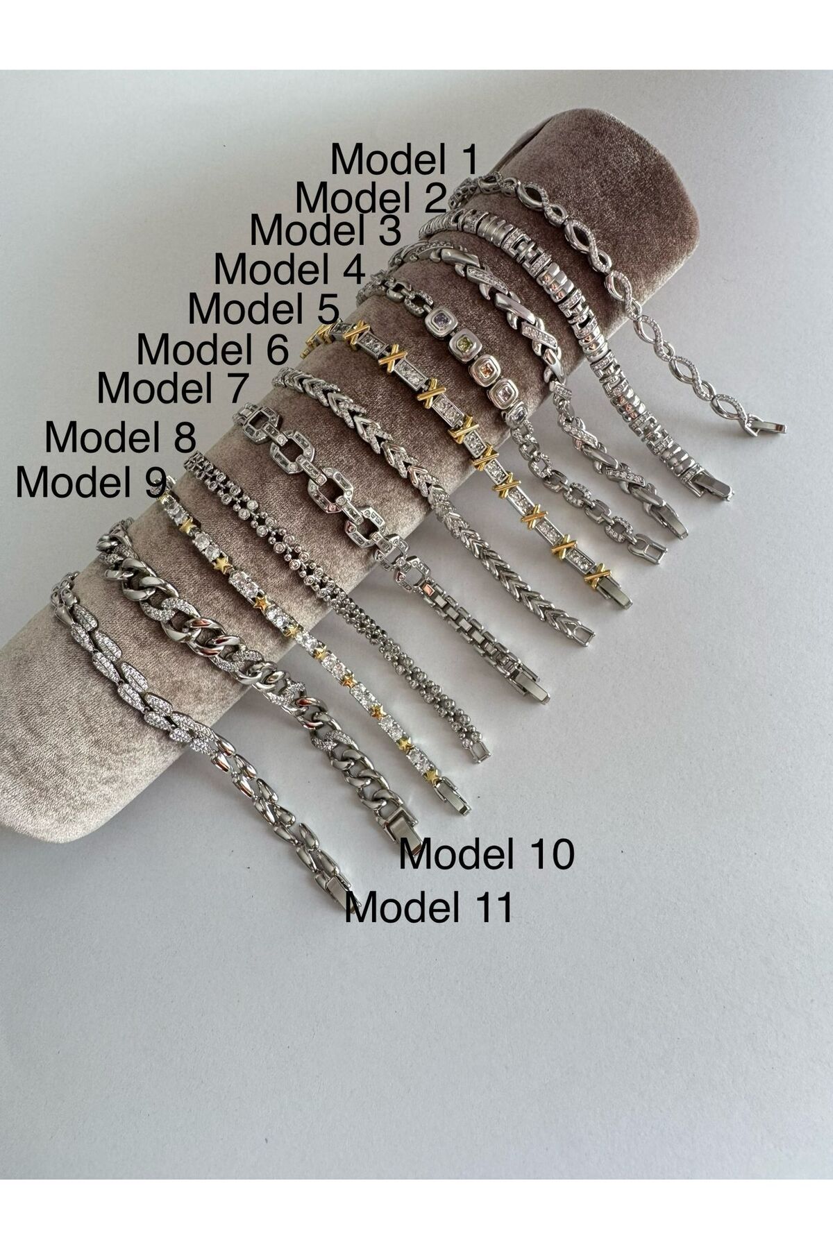 XUPING JEWELRY XUPING GÜMÜŞ RENK ÇELİK BİLEKLİKLER
