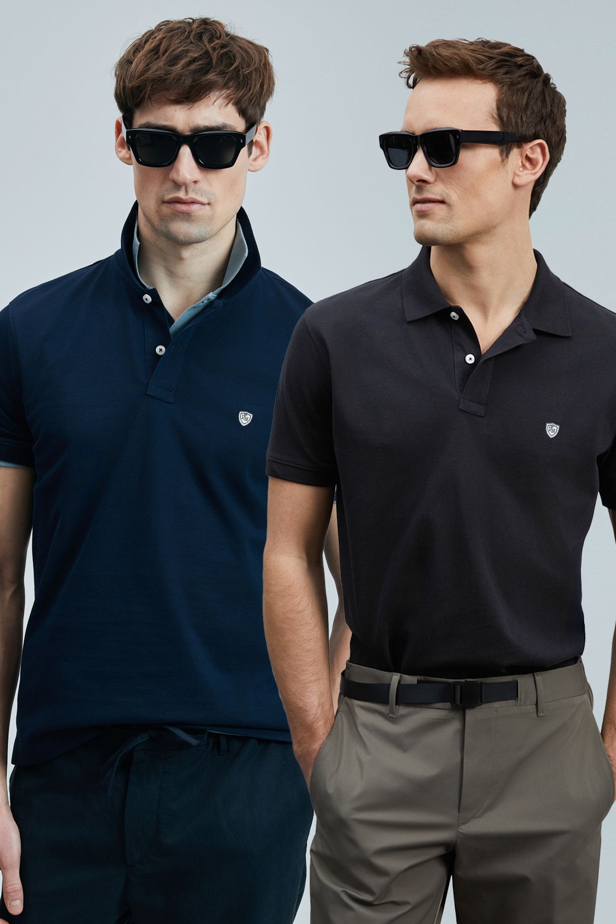 Lufian Logolu Pamuklu Comfort Fit Düğmeli Polo Yaka 2'li T Shirt Erkek T SHİRT 111040206S2