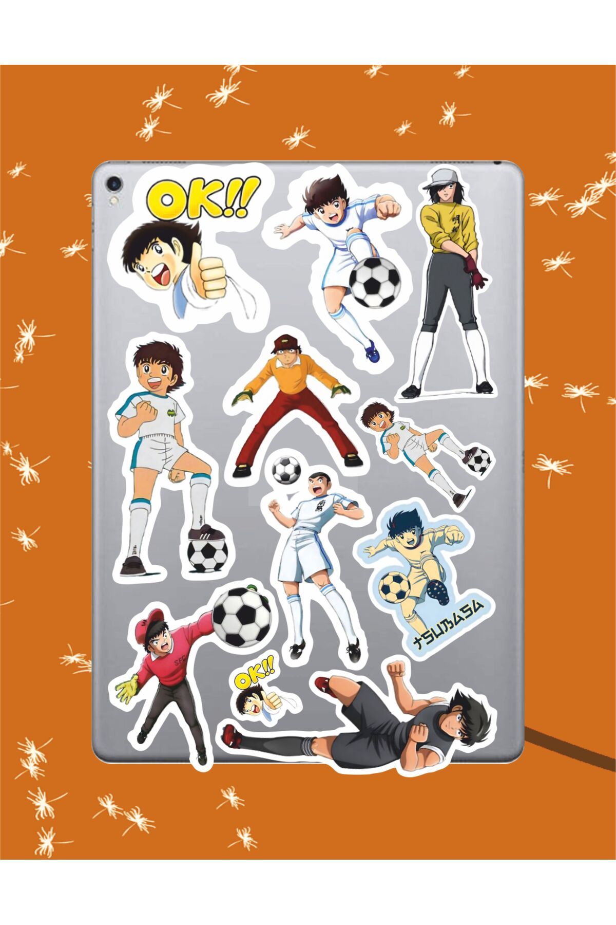 hediyenebak Kaptan Tsubasa Sticker Seti | Laptop Ajanda PC Tablet Telefon Defter Etiket Bullet Journal