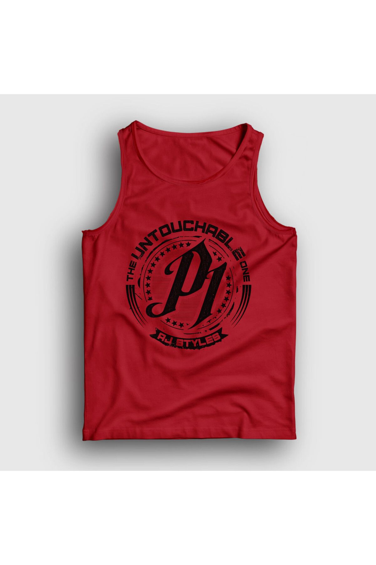 Presmono Unisex Kırmızı The Untouchable One P1 Wwe Aj Styles Atlet 545297tt