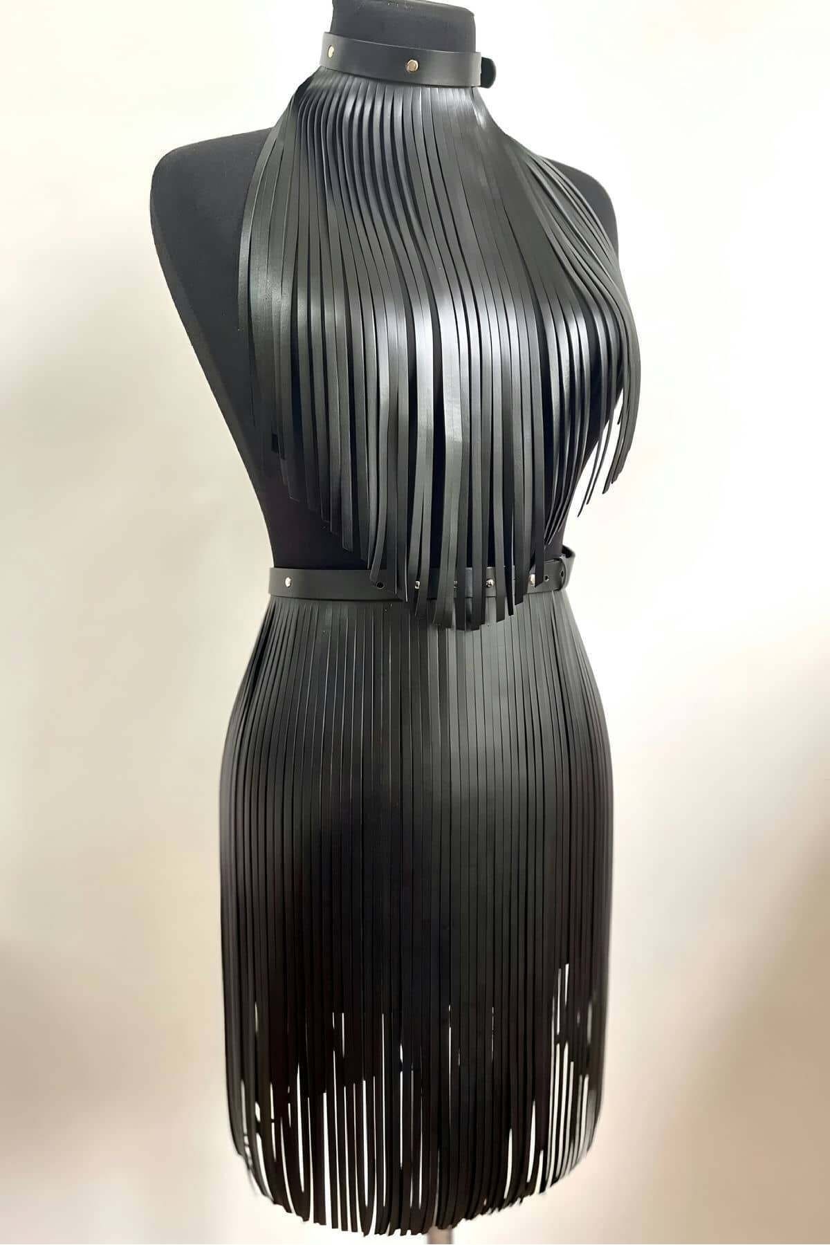 Dilara Boutique Püsküllü Uzun Etek Ve Büstiyer Takım - Brf997