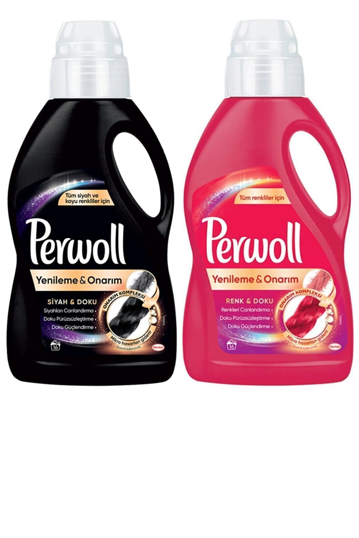 Perwoll Renkliler Ve Siyahlar İçin 2 Adet x 2 Litre ( ORTA BOY)/36 + 36 YIKAMA