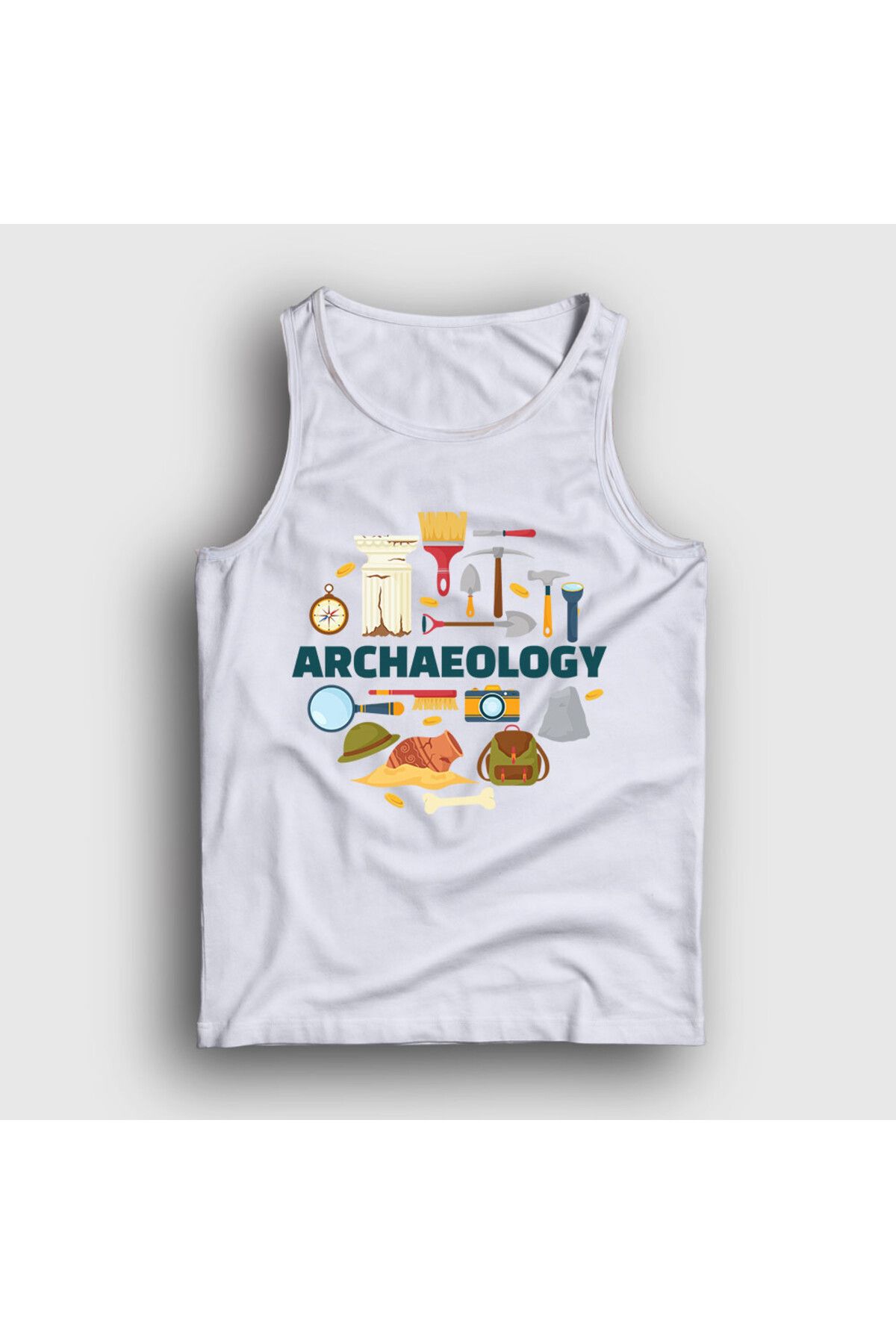 Presmono Unisex Beyaz Archeology Hediye Arkeolog Arkeoloji Atlet 541463tt