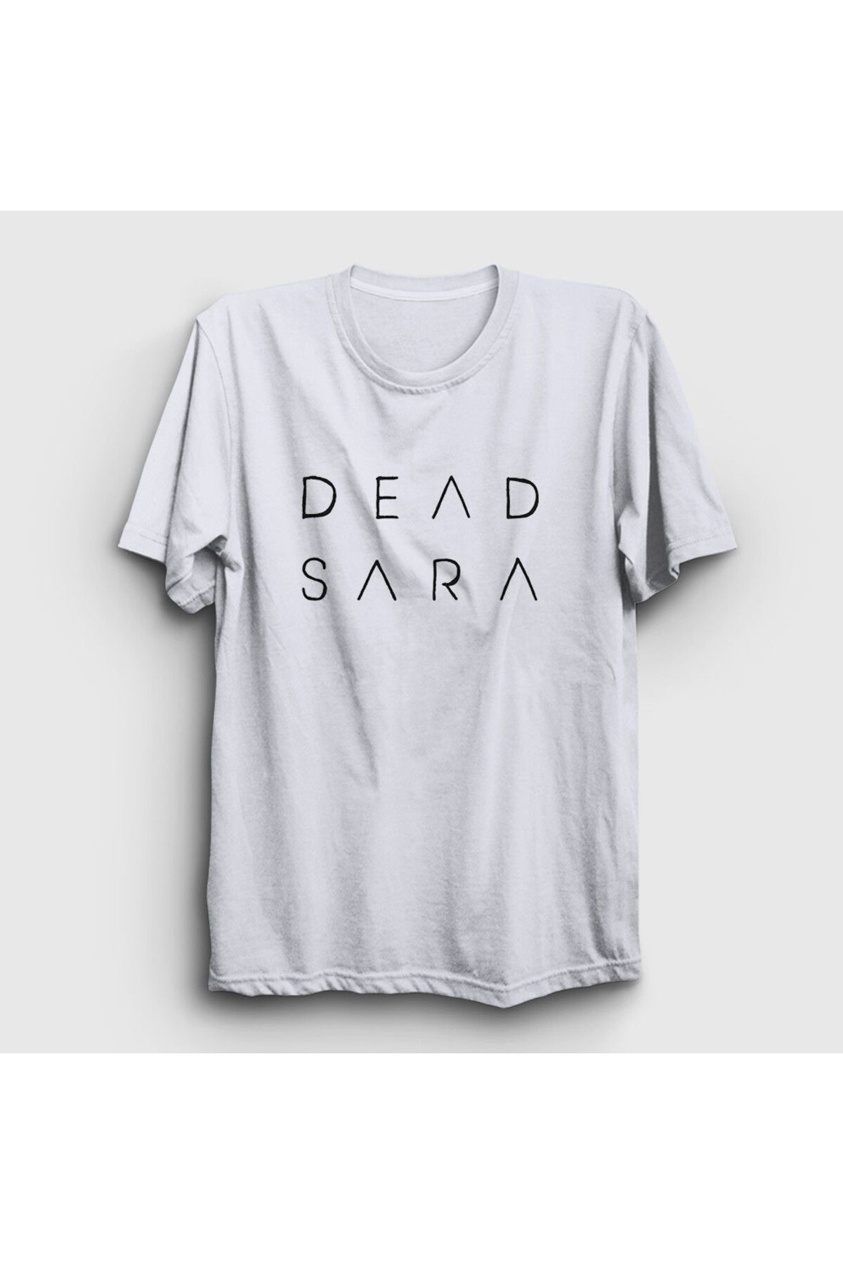 Presmono Unisex Beyaz Logo Dead Sara T-Shirt 543858tt