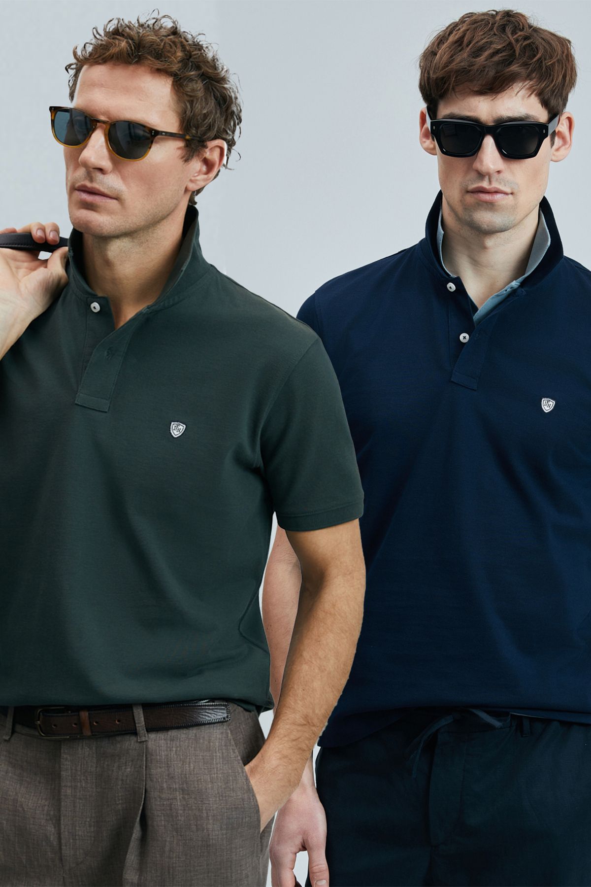 Lufian Logolu Pamuklu Comfort Fit Düğmeli Polo Yaka 2'li T Shirt Erkek T SHİRT 111040206S2