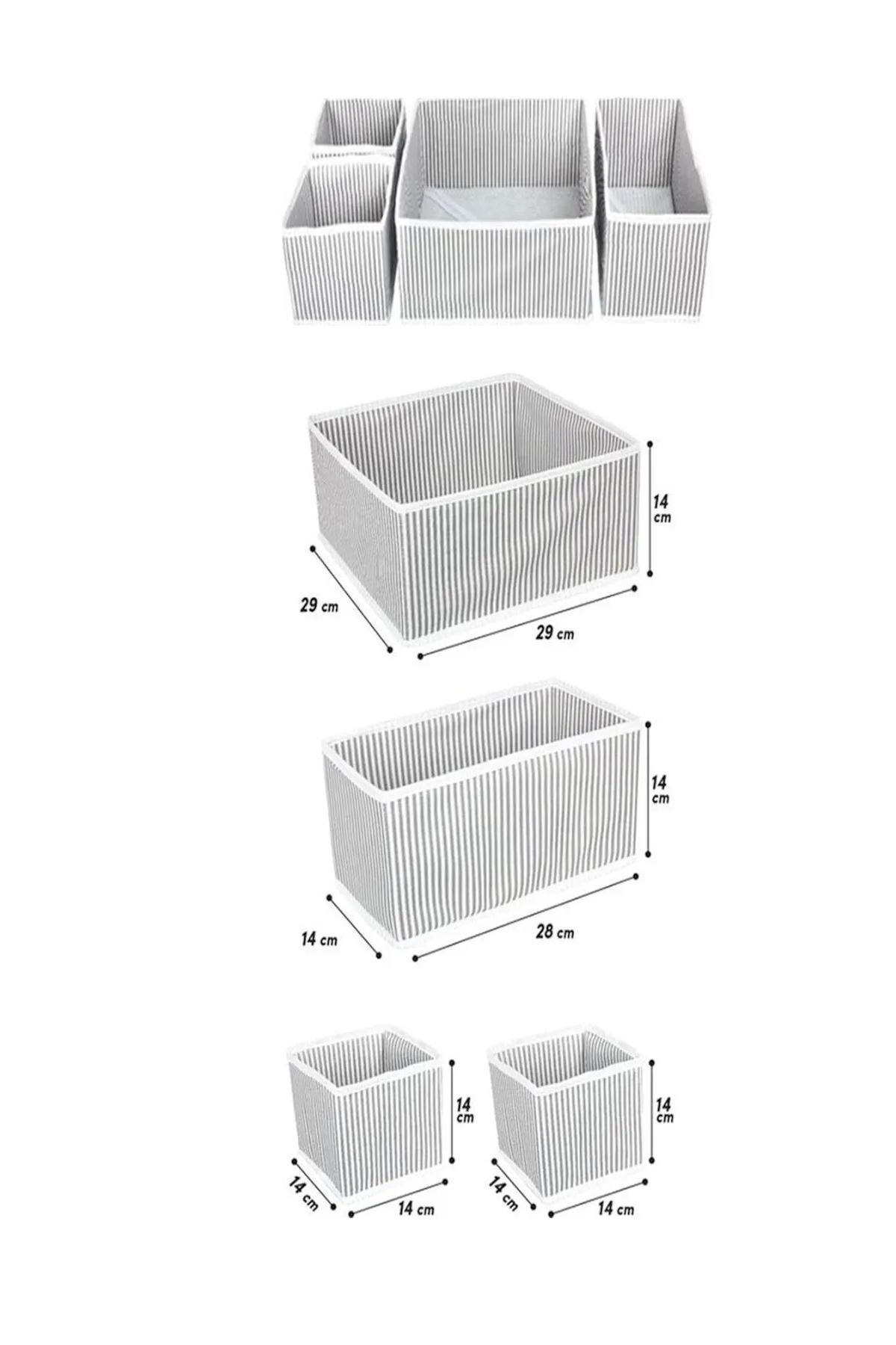 Helen's Home-4-Piece Closet and Drawer Organizer Clothes, Socks, Underwear Storage Box Set 4