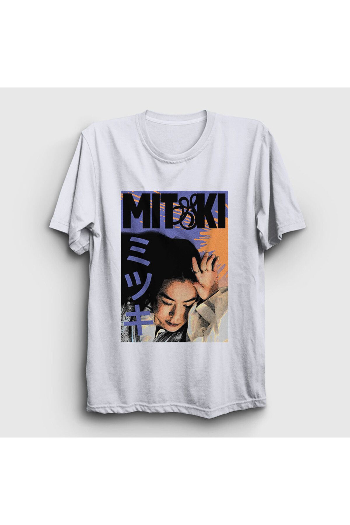 Presmono Unisex Beyaz Poster Müzik Mitski T-Shirt 544683tt