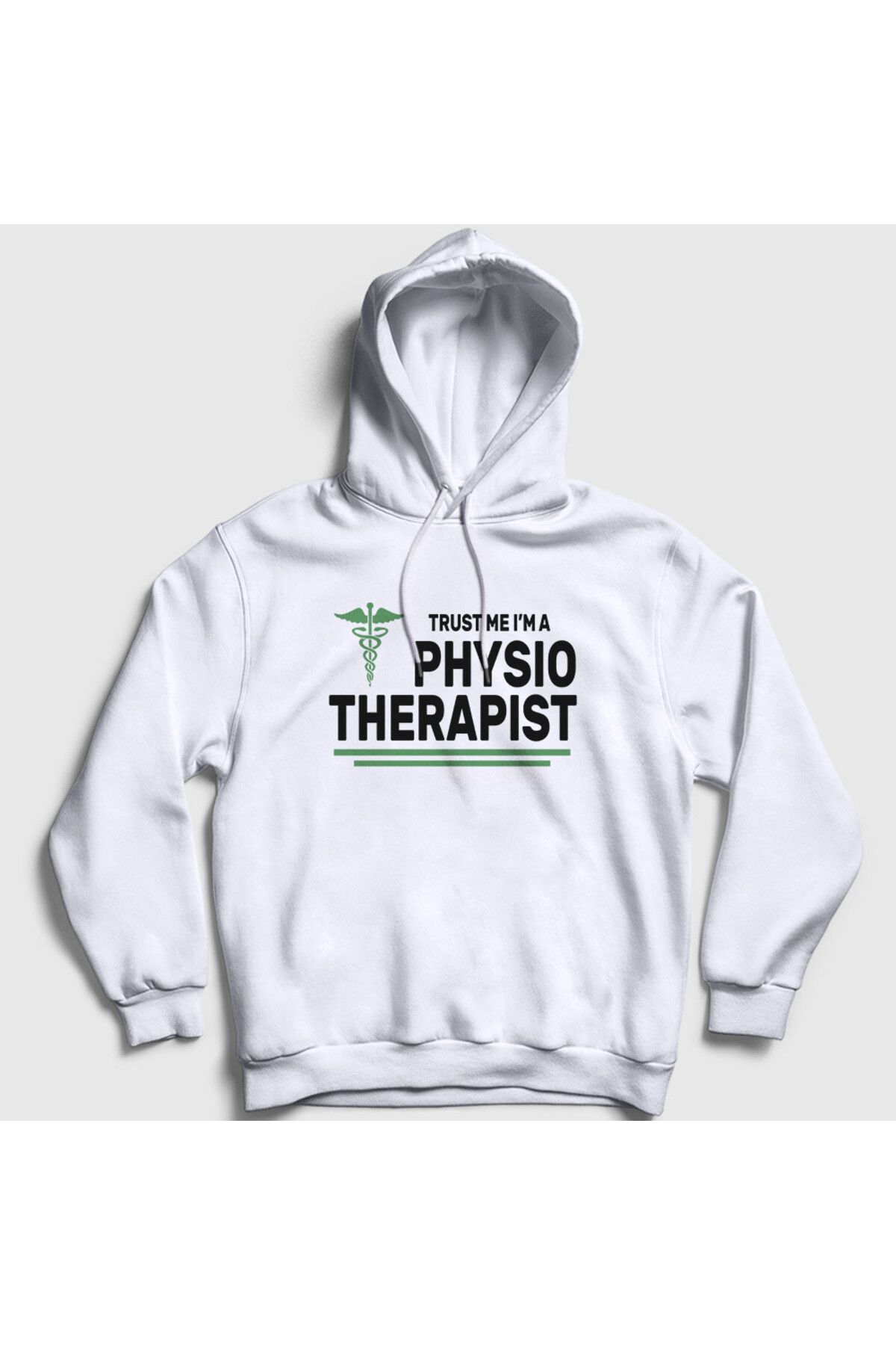 Presmono Unisex Beyaz Trust Hediye Physiotherapist Fizyoterapist Kapüşonlu Sweatshirt 545599tt