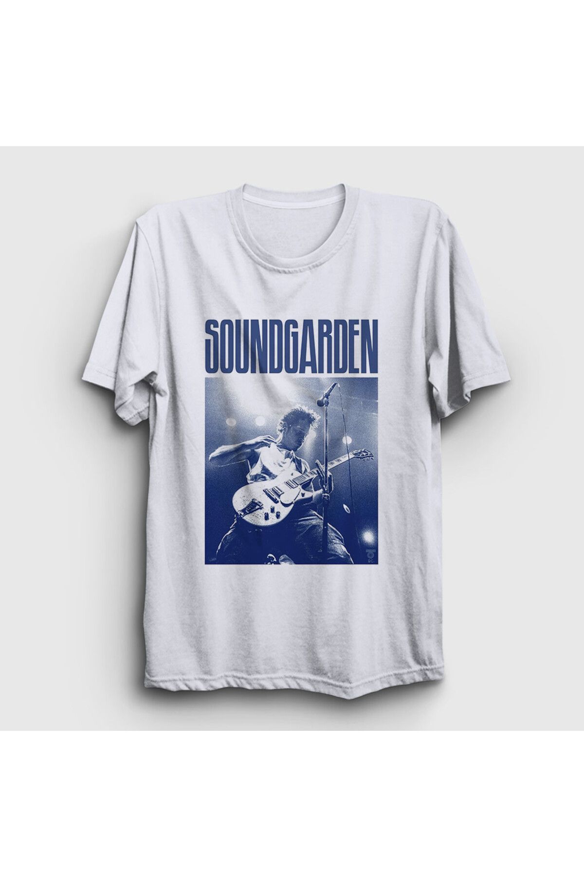 Presmono Unisex Beyaz Chris Cornell Rock Soundgarden T-Shirt 542128tt