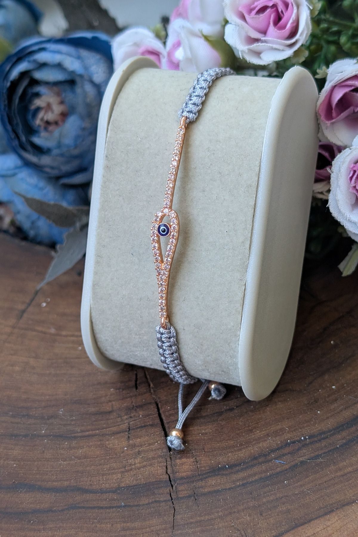 cheetah quality Zirkon Taşlı El Yapımı Makrome Ayarlanabilir Kadın Bileklik