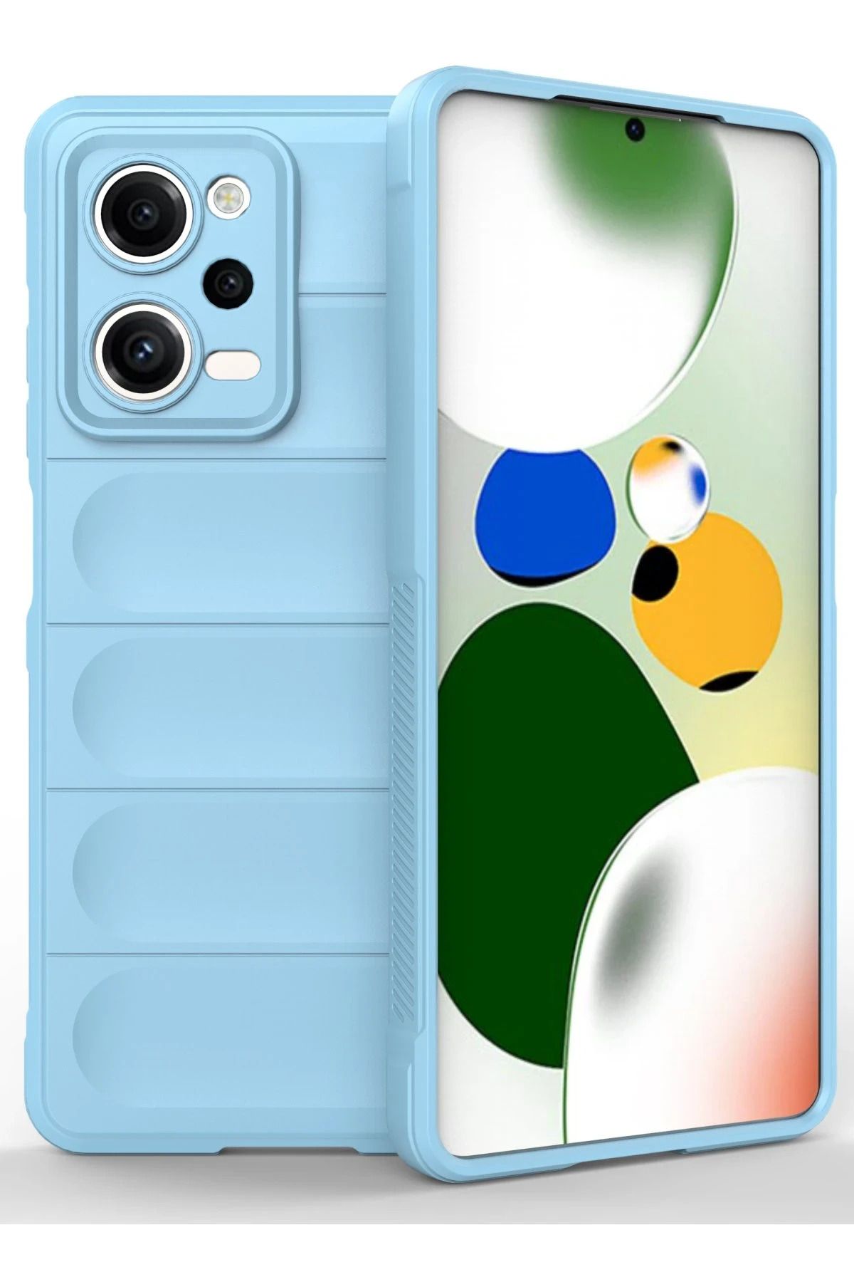 NewFace Xiaomi Redmi Note 12 Pro 5G Uyumlu Kılıf Optimum Silikon - Sky Blue MRAYD
