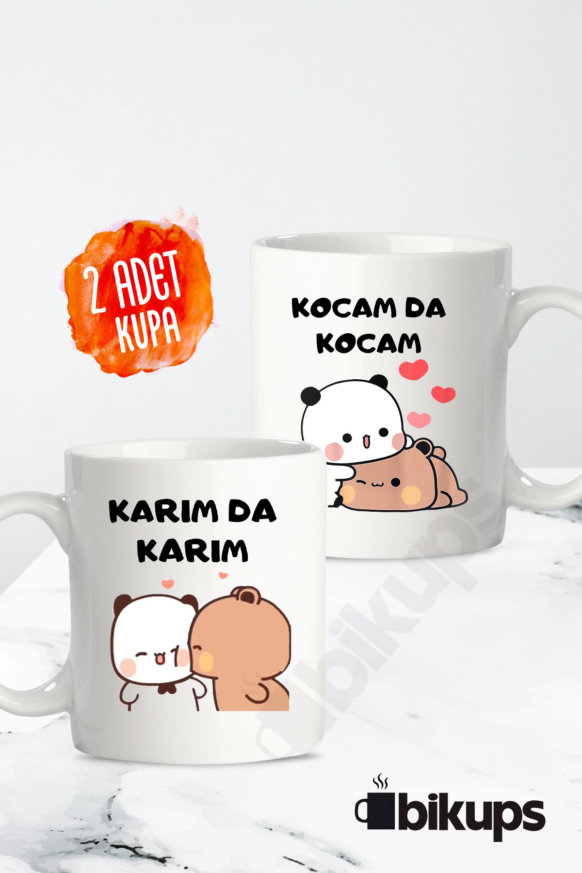 bikups Karım da karım Kocam da Kocam Çift Kupası 2li
