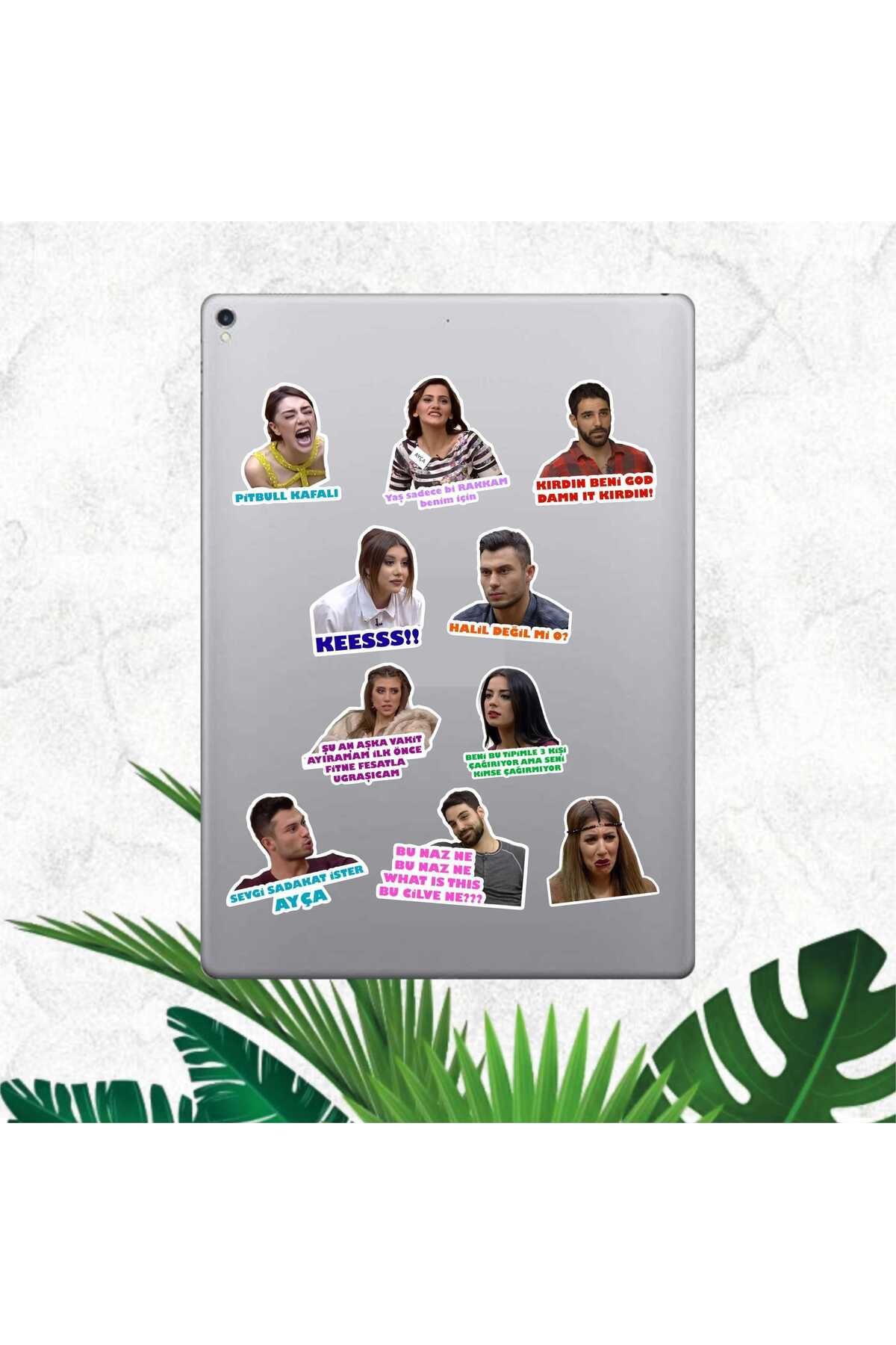 hediyenebak Kısmetse Olur Sticker Seti | Laptop Ajanda PC Tablet Telefon Defter Etiket Bullet Journal