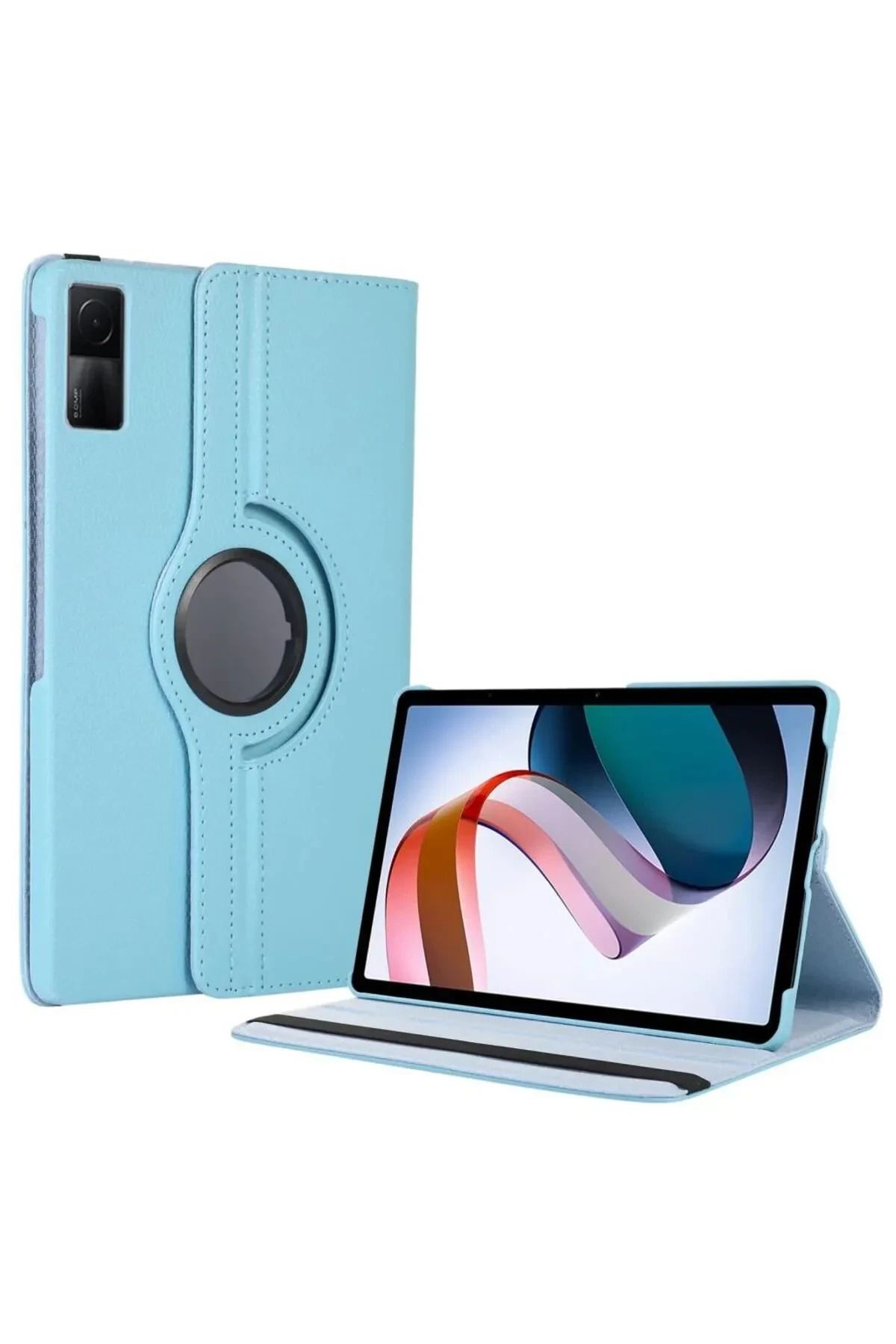 NewFace Xiaomi Redmi Pad SE 4G Kılıf 360 Tablet Deri Kılıf - Turkuaz JOJUA