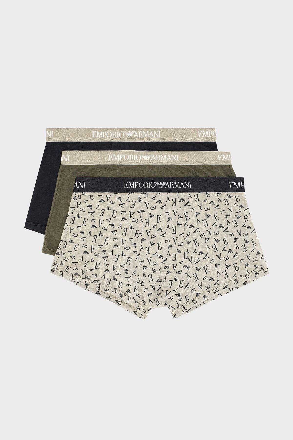 Emporio Armani Logolu % 100 Pamuk 3 Pack Boxer Erkek BOXER EM000260 AF10800 MC112