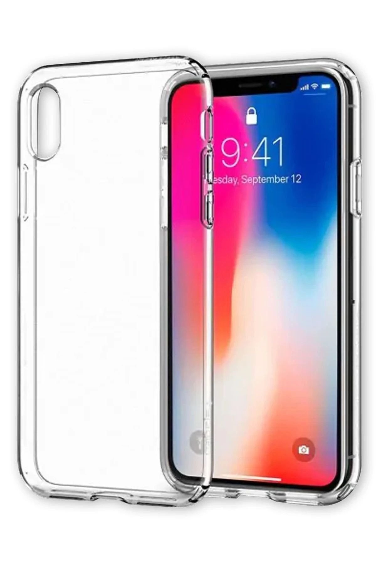NewFace iPhone XS Max Kılıf Lüx Şeffaf Silikon MRAYD