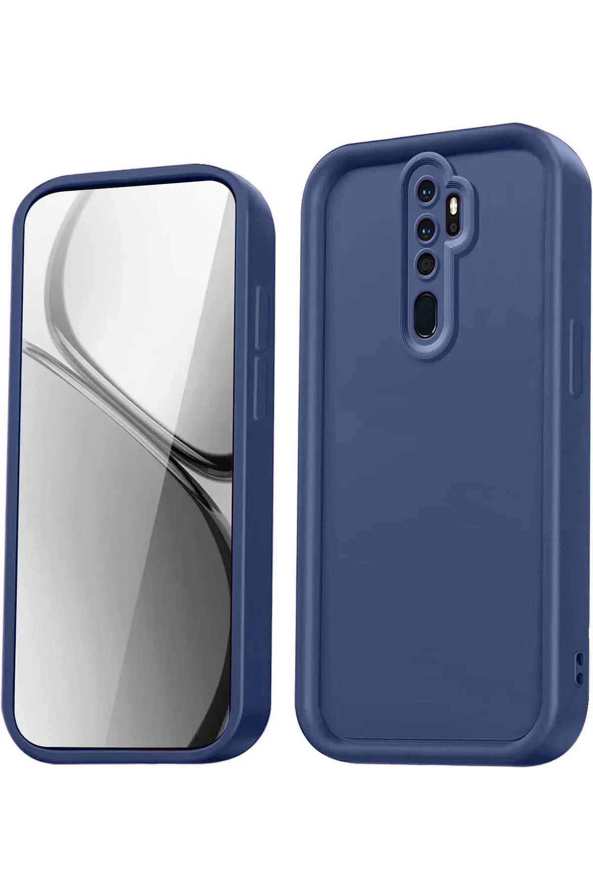 NewFace Xiaomi Redmi Note 8 Pro Kılıf Viera Silikon - Lacivert GLSTD