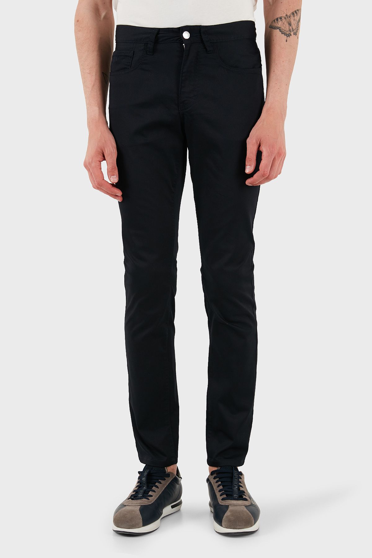 Armani Exchange Streç Pamuklu Slim Fit Normal Bel Düz Paça Pantolon Erkek PANTOLON XM000070 AF13236