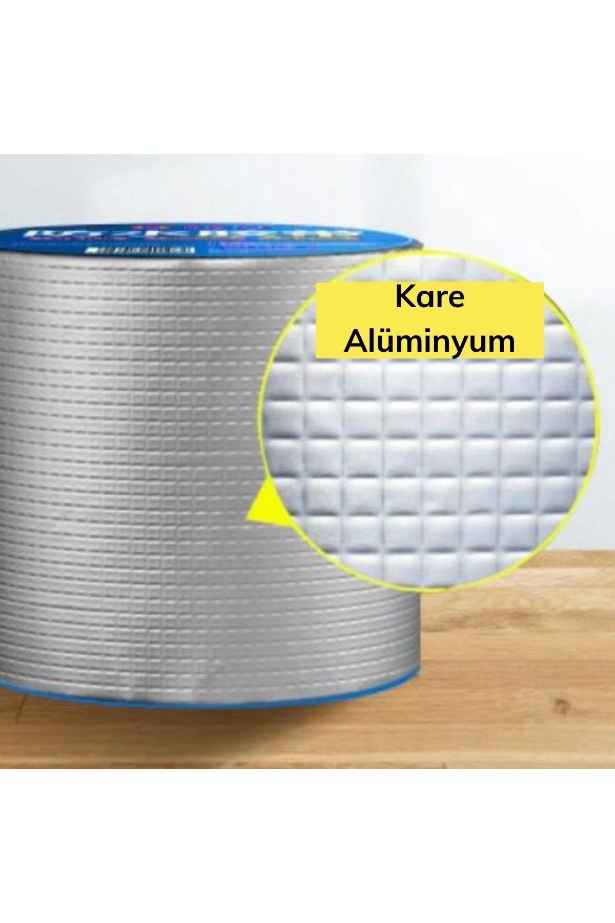 STOREMAX Yüksek Sıcaklık Dayanan Su Geçirmez Çatı Boru Duvar Çatlak Onarıcı Yapışkan Bant Folyo 5 cm (5047)