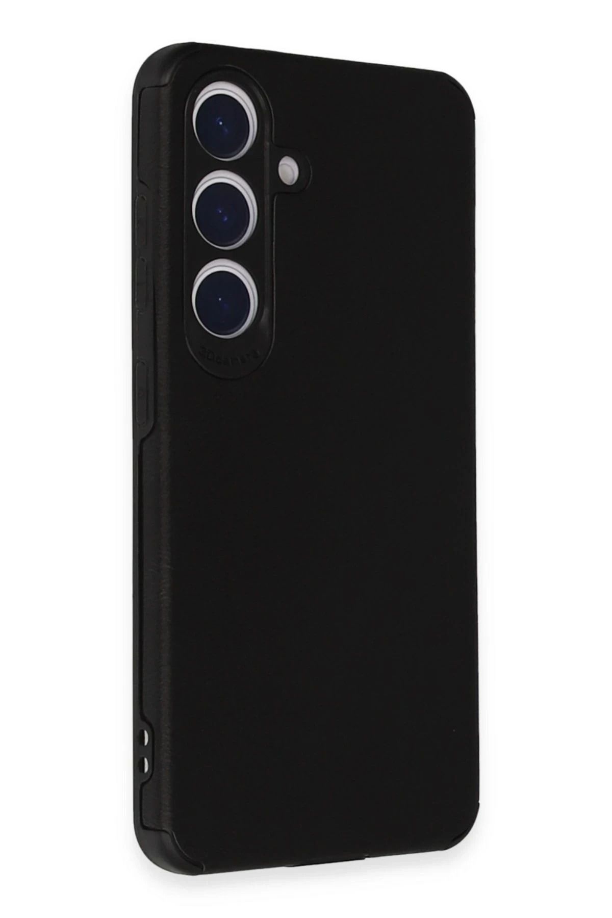 NewFace Samsung Galaxy S24 Plus Kılıf Loop Deri Silikon - Siyah GLSTD