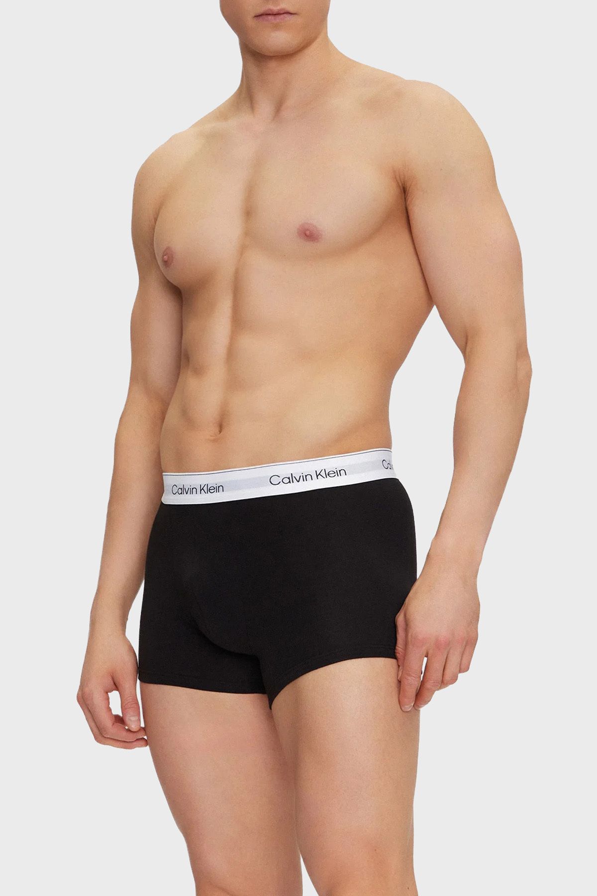 Calvin Klein Logolu Streç Pamuklu 3 Pack Boxer LV00NB4392WCO Erkek BOXER LV00NB4392 WCO