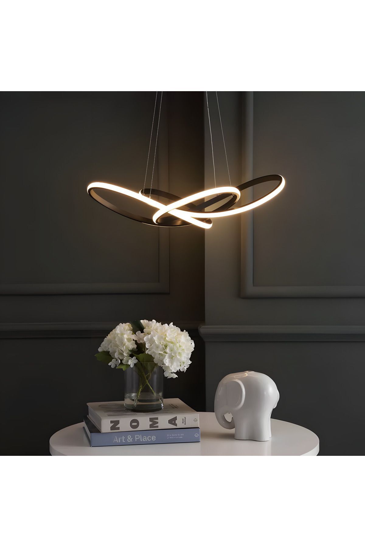 Avize Selina Led Avize Oturma Oda Yatak Oda Avize Aydınlatma 3 Renk Led Avize