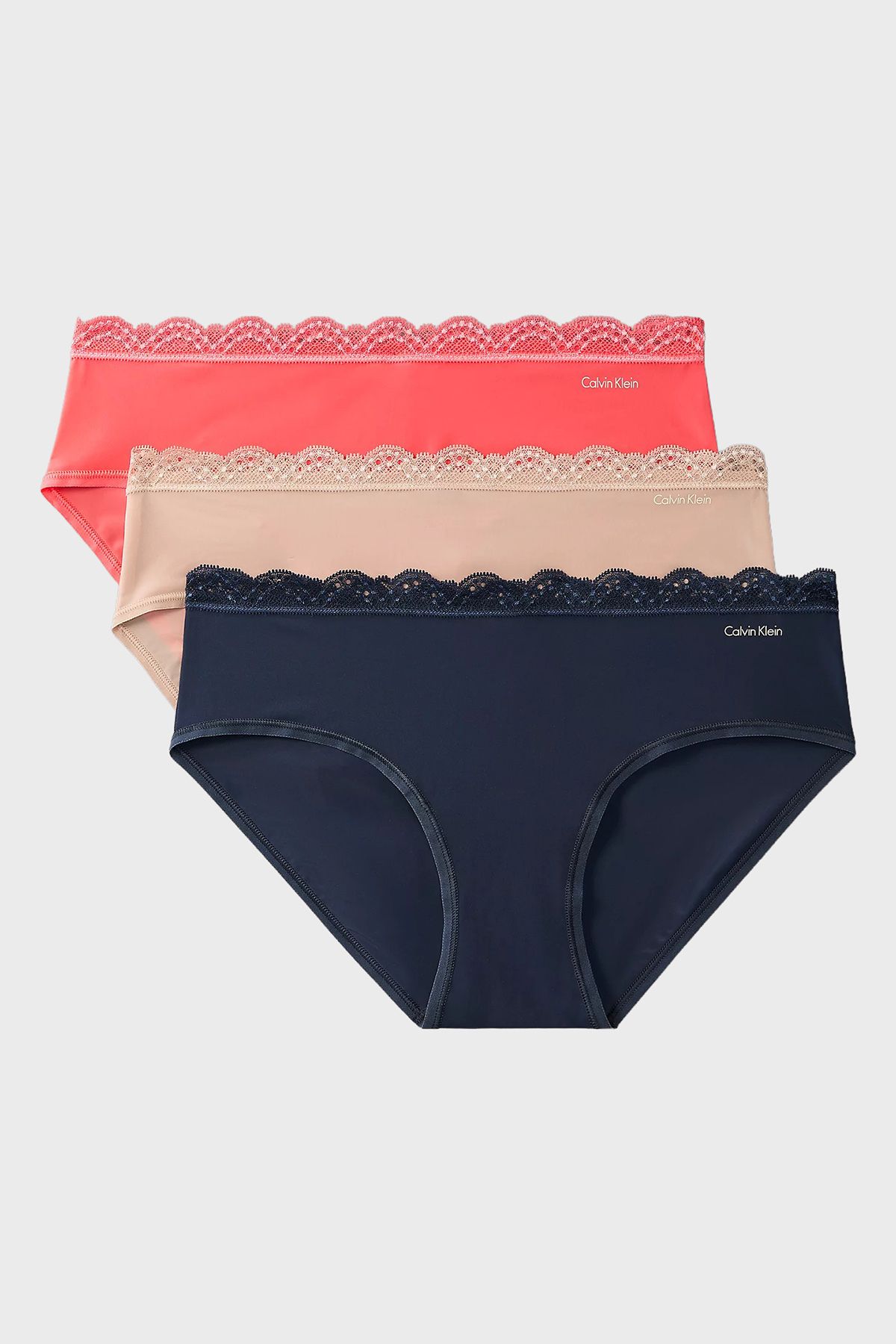Calvin Klein Orta Bel Dantelli 3 Pack Külot
