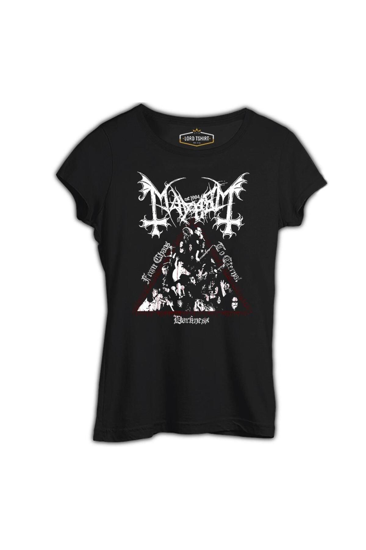 Lord T-Shirt Mayhem - From Chaos to Eternal Darkness Siyah Tshirt