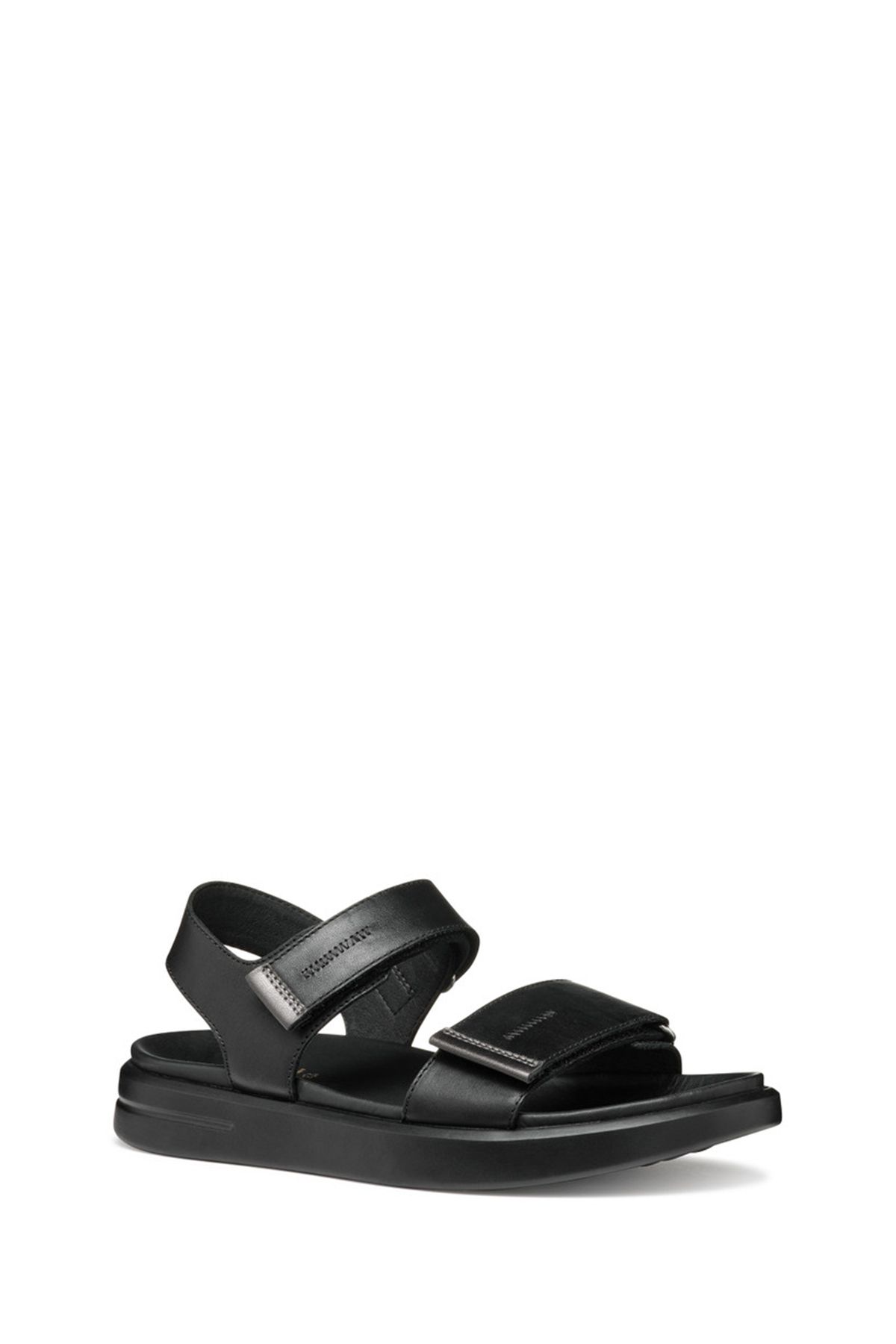 صندل زنانه سیاه D XAND 2S E SMO. LEA + SANDALS چرمی BANDED D45PAE043AJC9B1G Geox