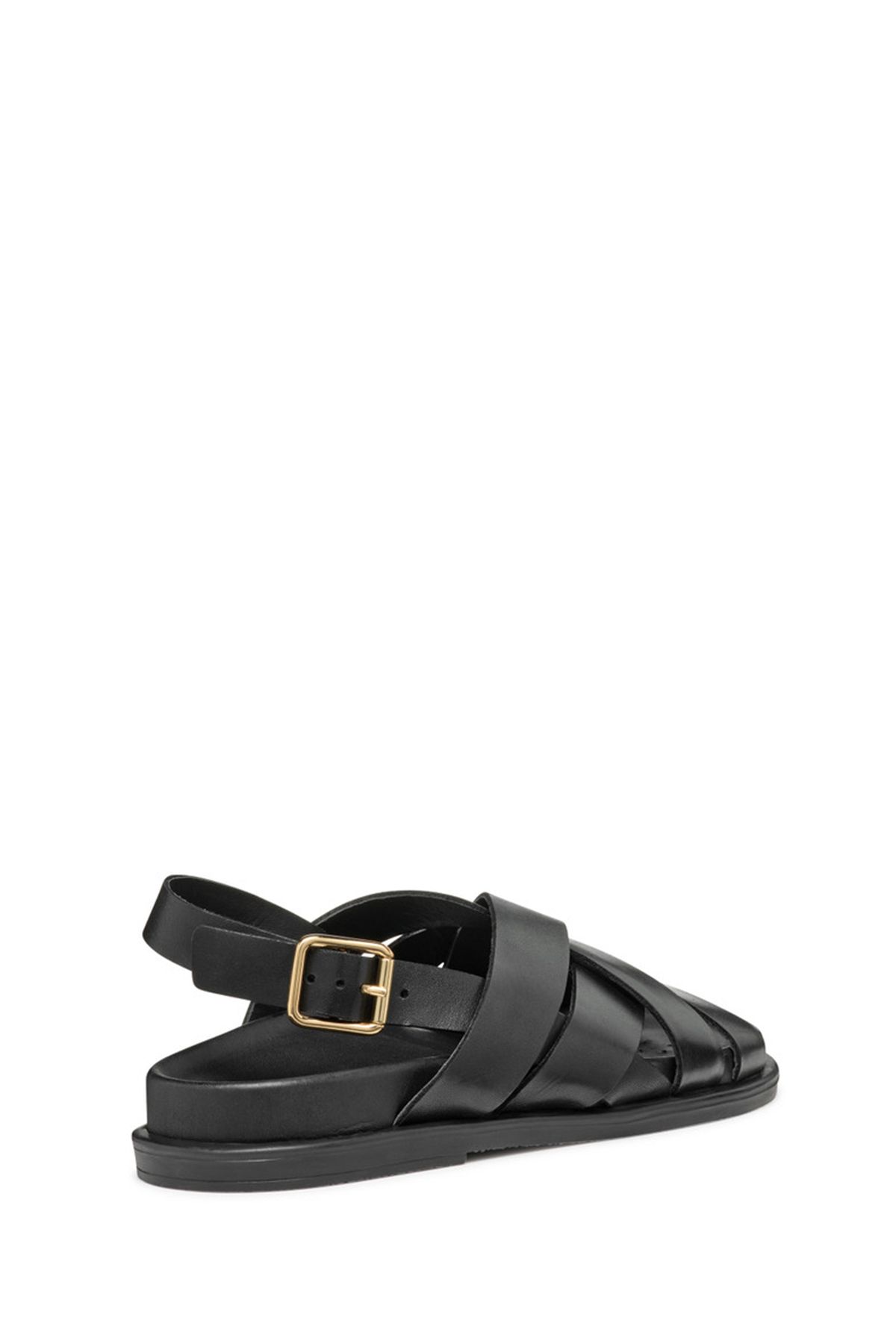 صندل زنانه سیاه D ADELASH A SMO.LEA SANDAL چرمی D55YWA00043C999999 Geox