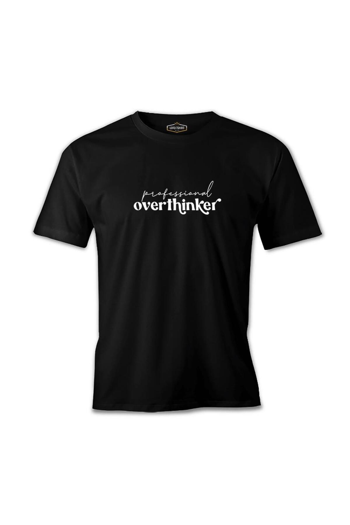 Lord T-Shirt Professional Overthinker Siyah Erkek Tshirt