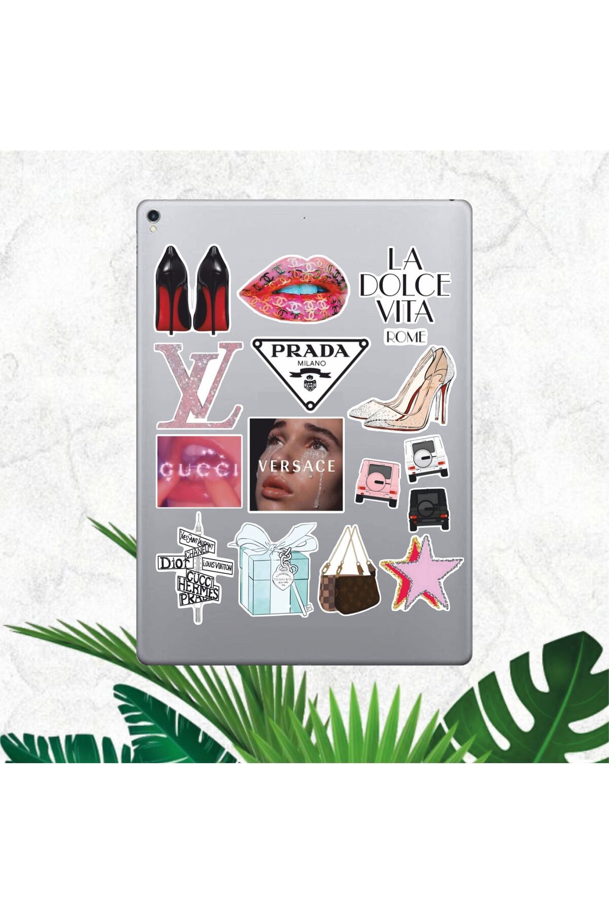 hediyenebak Luxury Sticker Seti | Laptop Ajanda PC Tablet Telefon Defter Etiket Bullet Journal