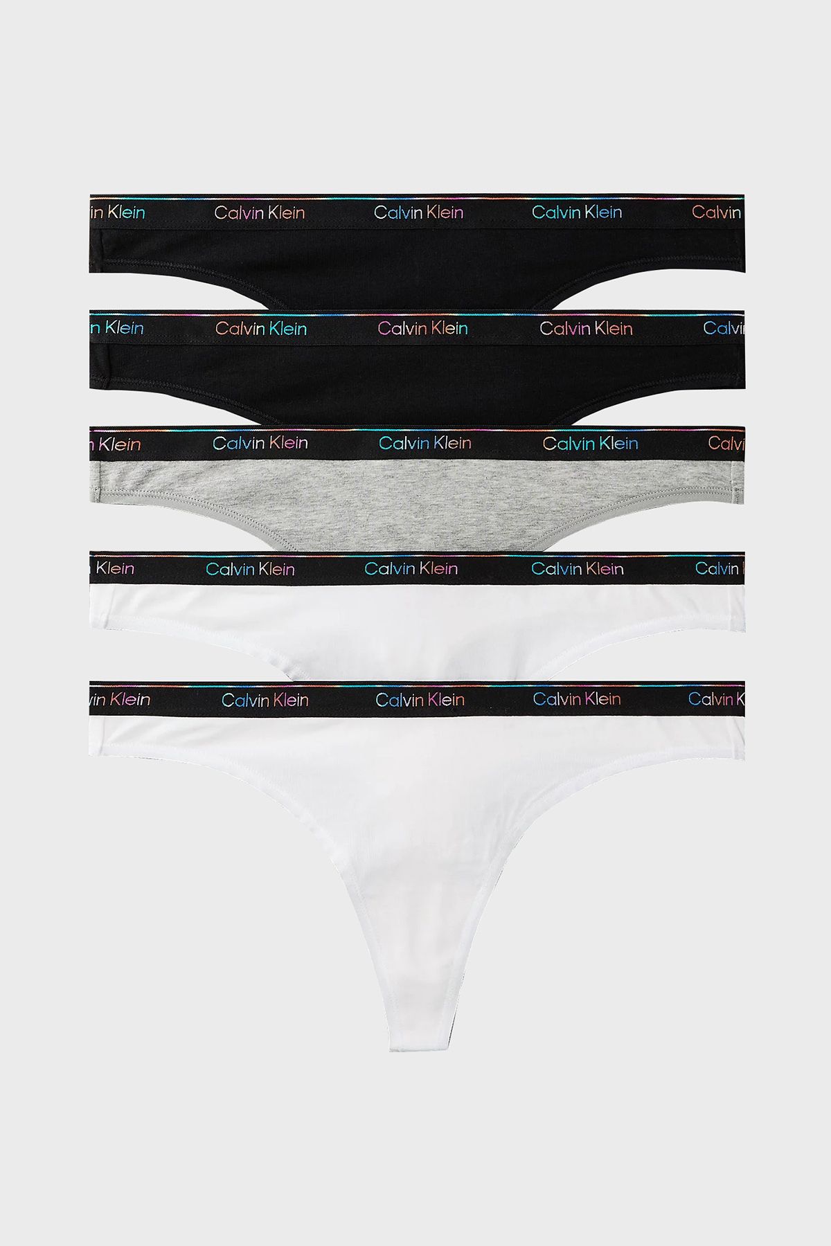 Calvin Klein Pamuklu Logolu 5 Pack Külot LV00QD5322WBT KÜLOT LV00QD5322 WBT