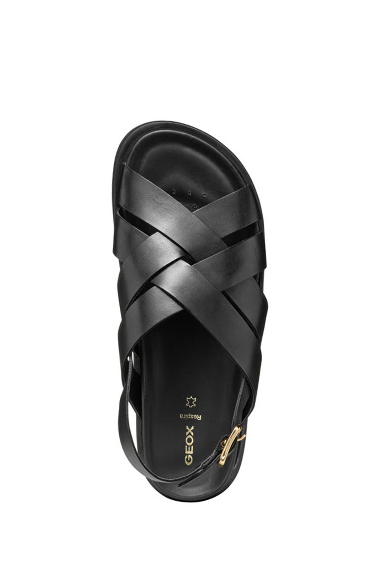 صندل زنانه سیاه D ADELASH A SMO.LEA SANDAL چرمی D55YWA00043C999999 Geox