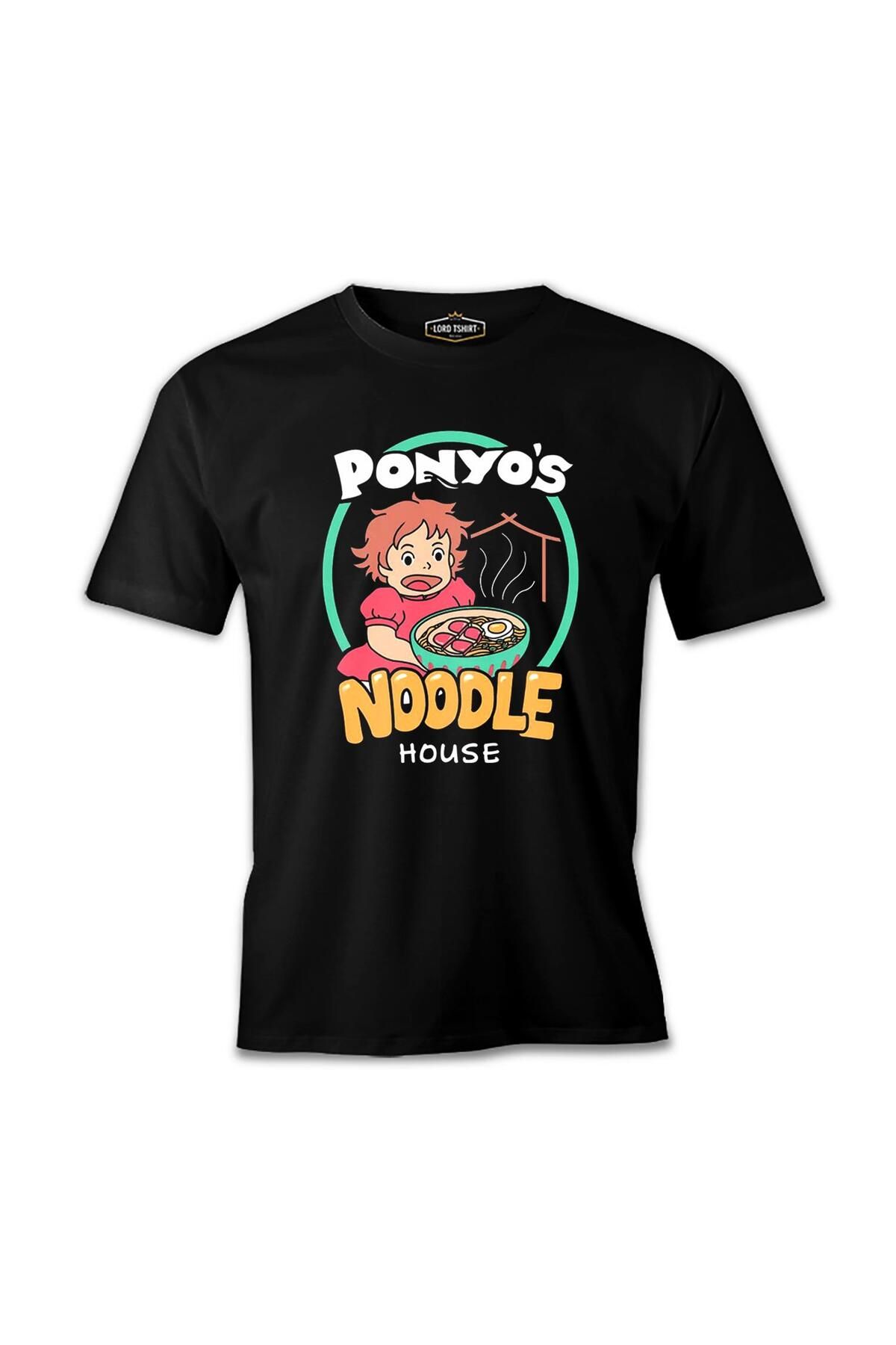 Lord T-Shirt Ponyo's Noodle House Siyah Erkek Tshirt