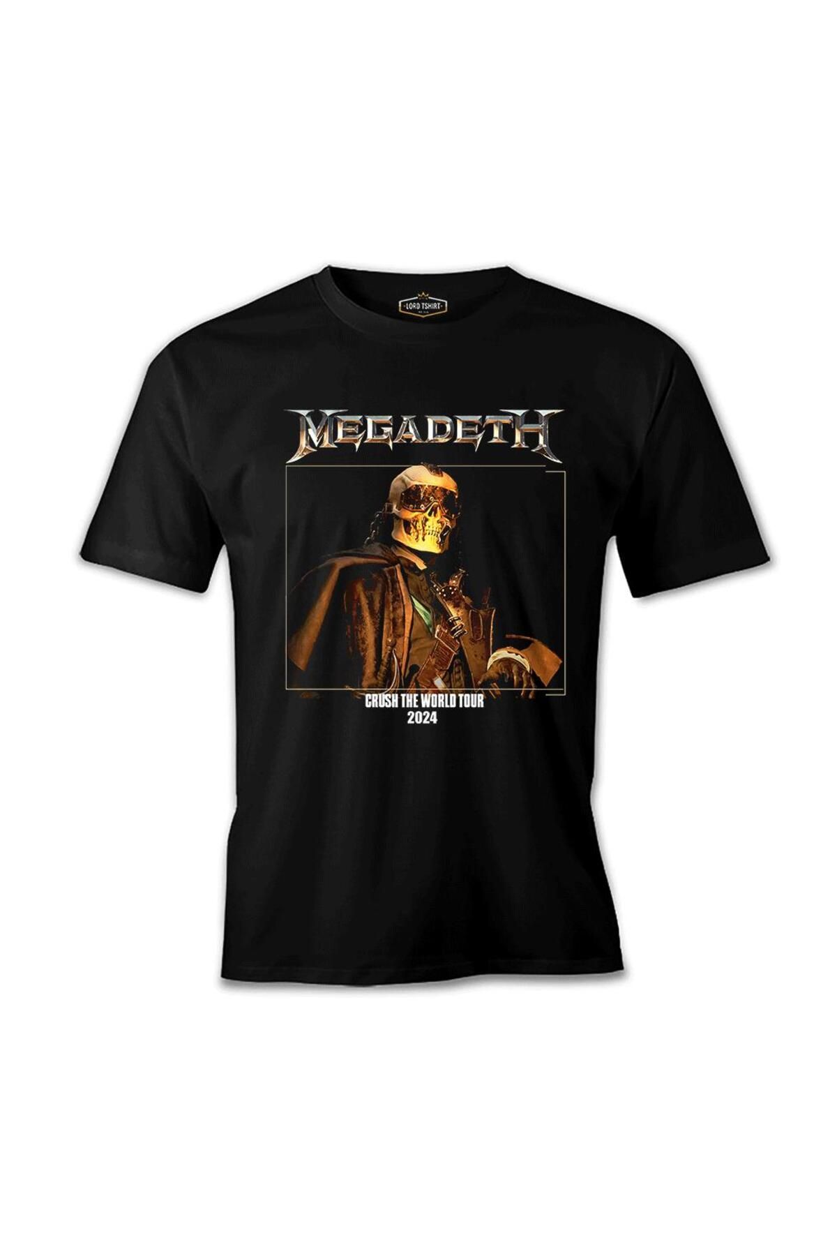 Lord T-Shirt Megadeth - Crush World Tour 2024 Siyah Erkek Tshirt