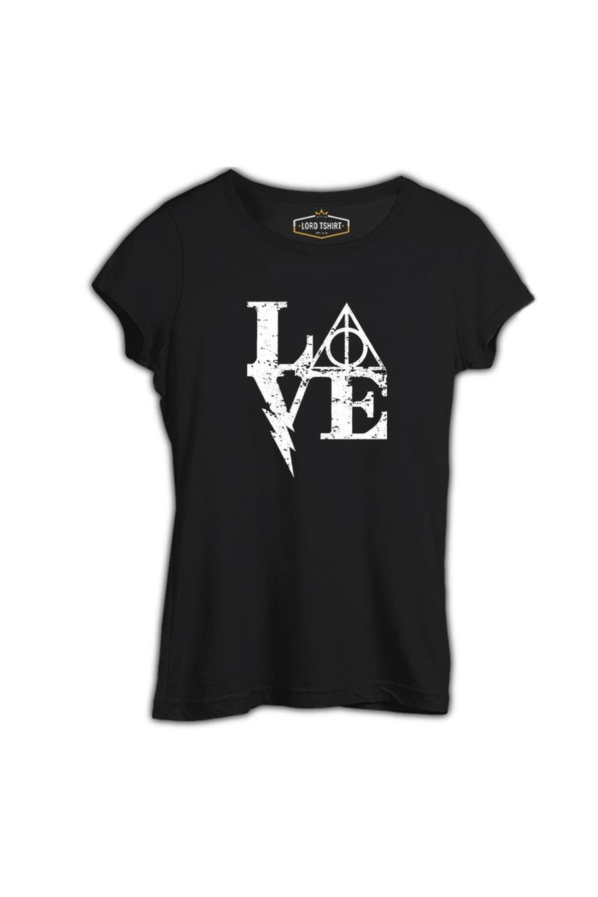Lord T-Shirt HP - Love Siyah Tshirt