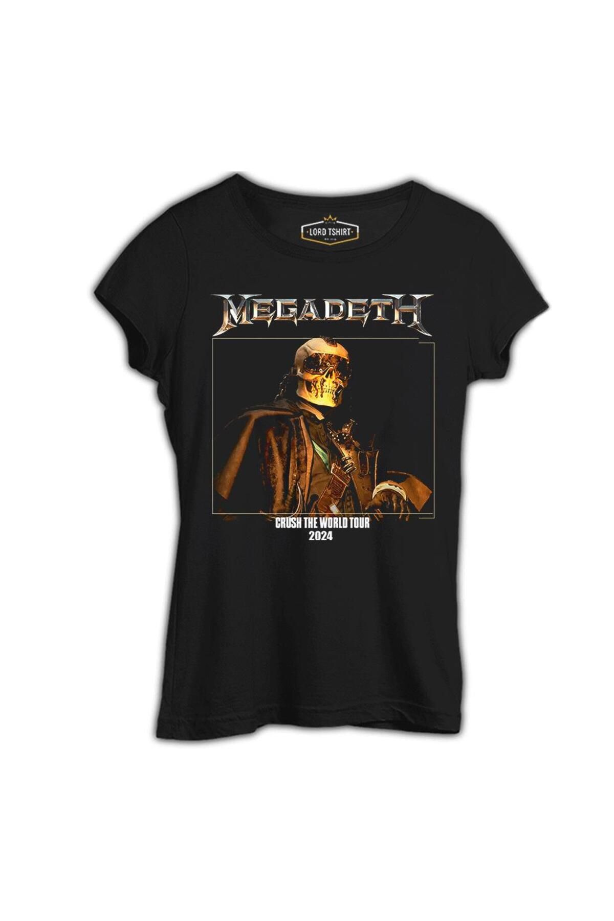 Lord T-Shirt Megadeth - Crush World Tour 2024 Siyah Tshirt