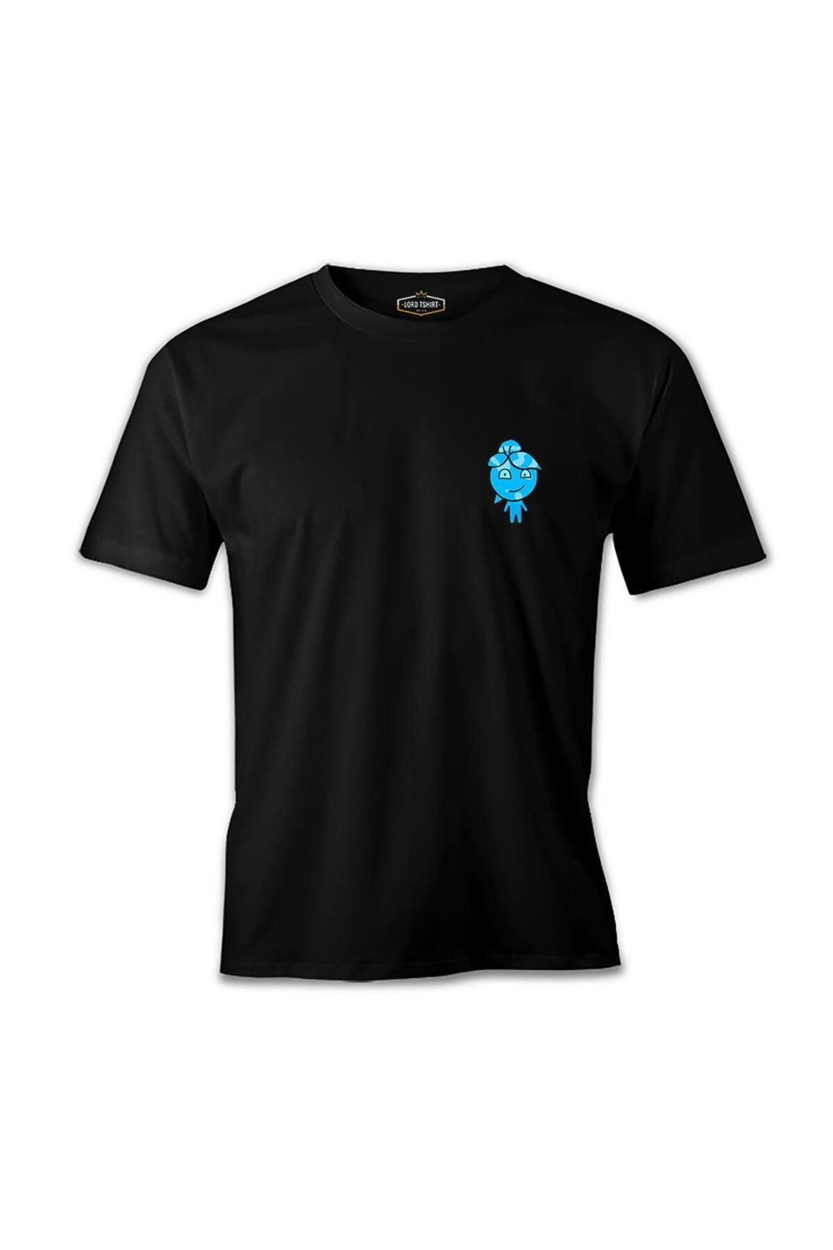 Lord T-Shirt Ateş Ve Su - Su Kız Siyah Erkek Tshirt