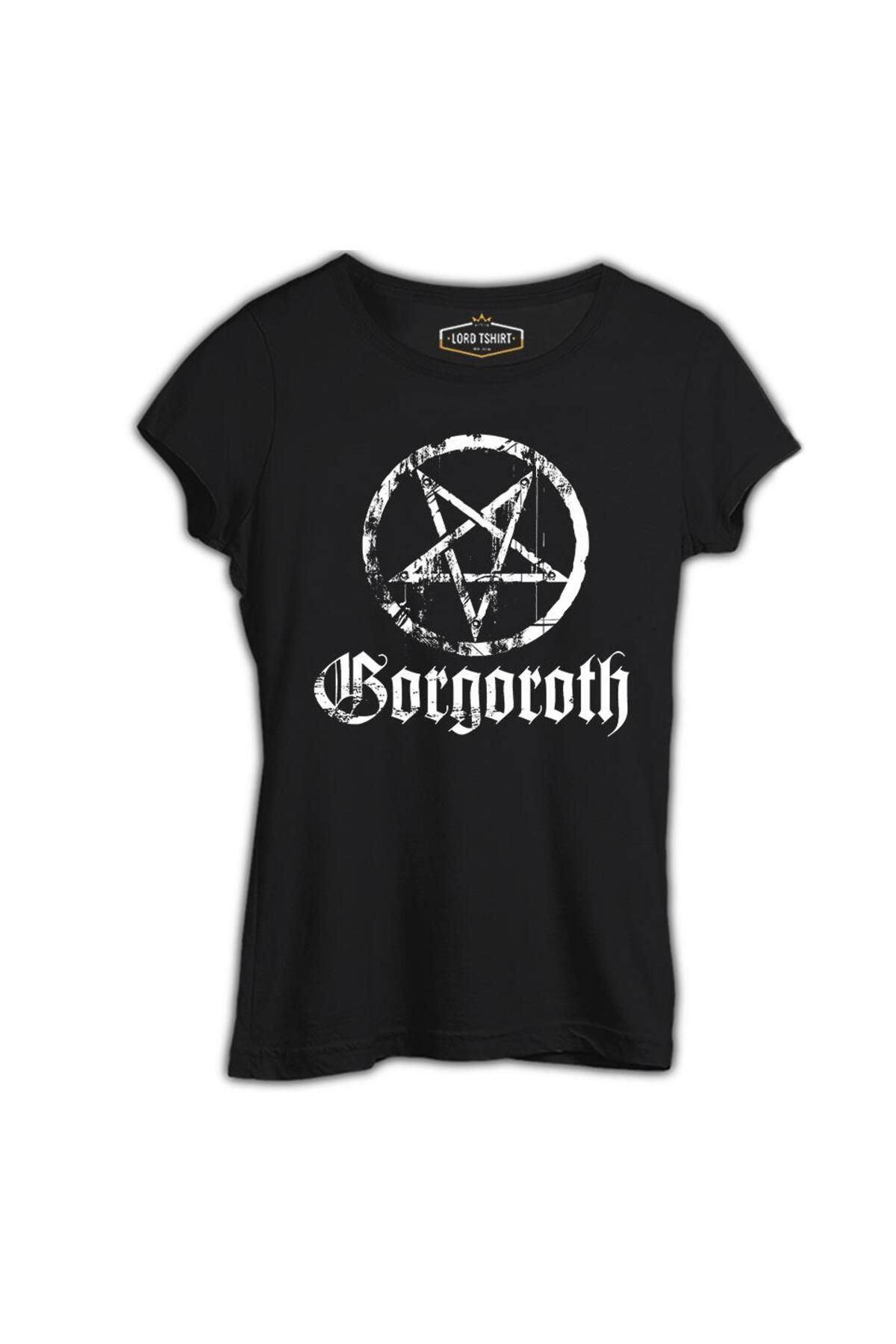 Lord T-Shirt Gorgoroth - Pentagram Logo Siyah Tshirt
